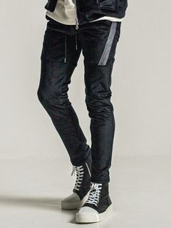 《予約9月1日18時締め》 velours TYLER PANTS  / 真冬仕様タイラーパンツ / ブラック