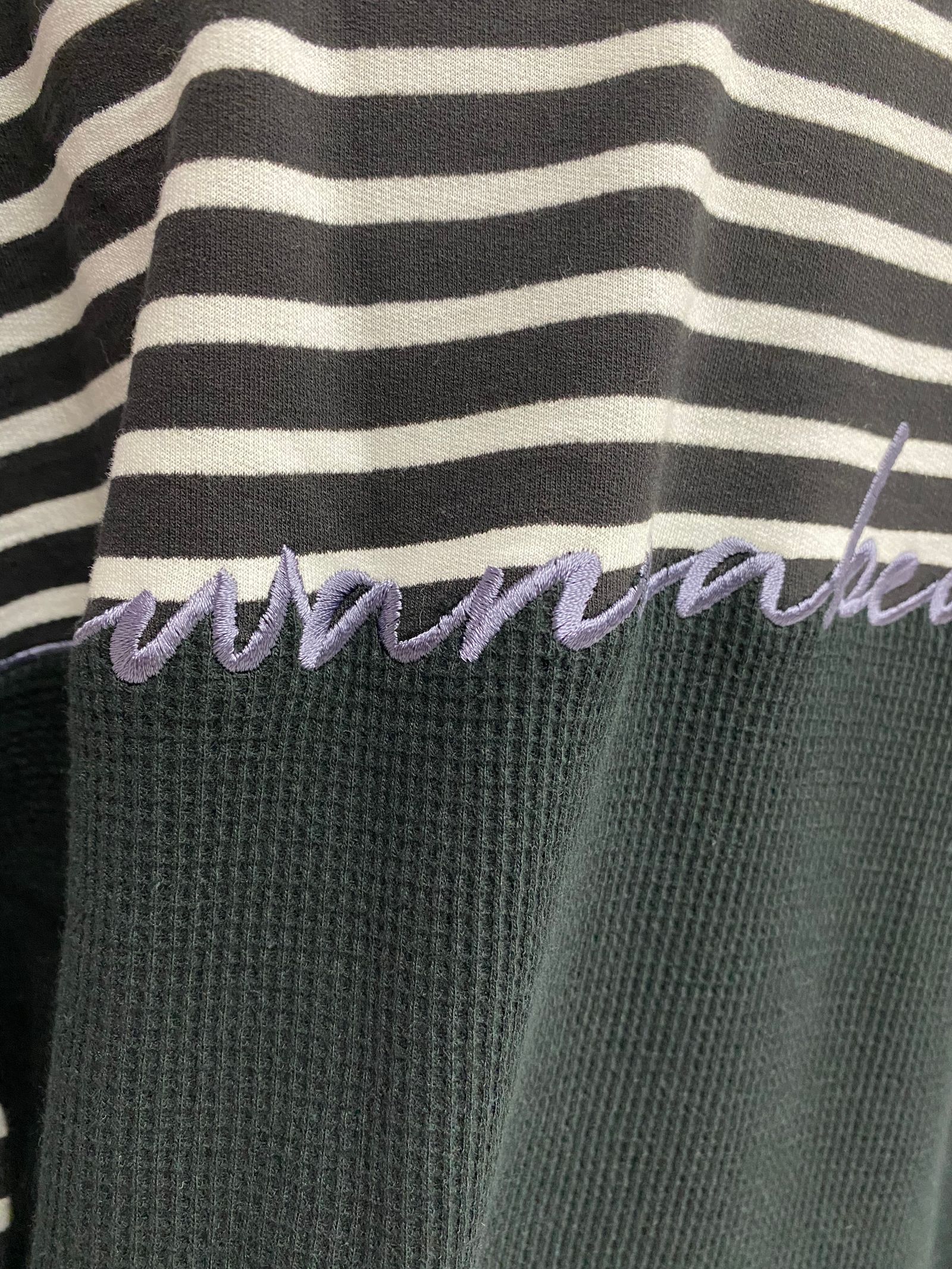 ドッキングボーダーTシャツ（BLACK）「71MICHAELミッシェル」