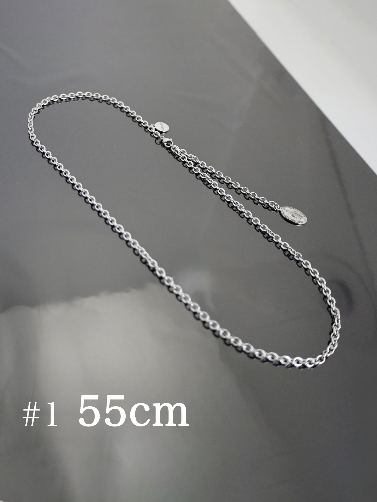 《受注生産》GODSIZE® MEDAL STAINLESS CHAIN #1 55 / ゴッドサイズ® メダイ ステンレスチェーン #1 55 / 注文から1～2週間後入荷予定