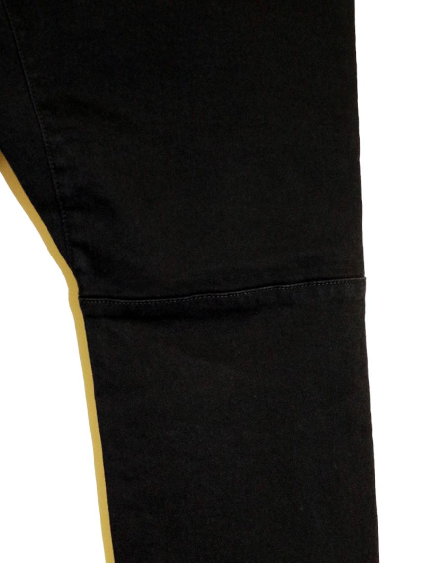 Supima High Power Stretch Denim Semi Sarouelセミサルエル Pants / BLACK 【ys Yuji SUGENO】