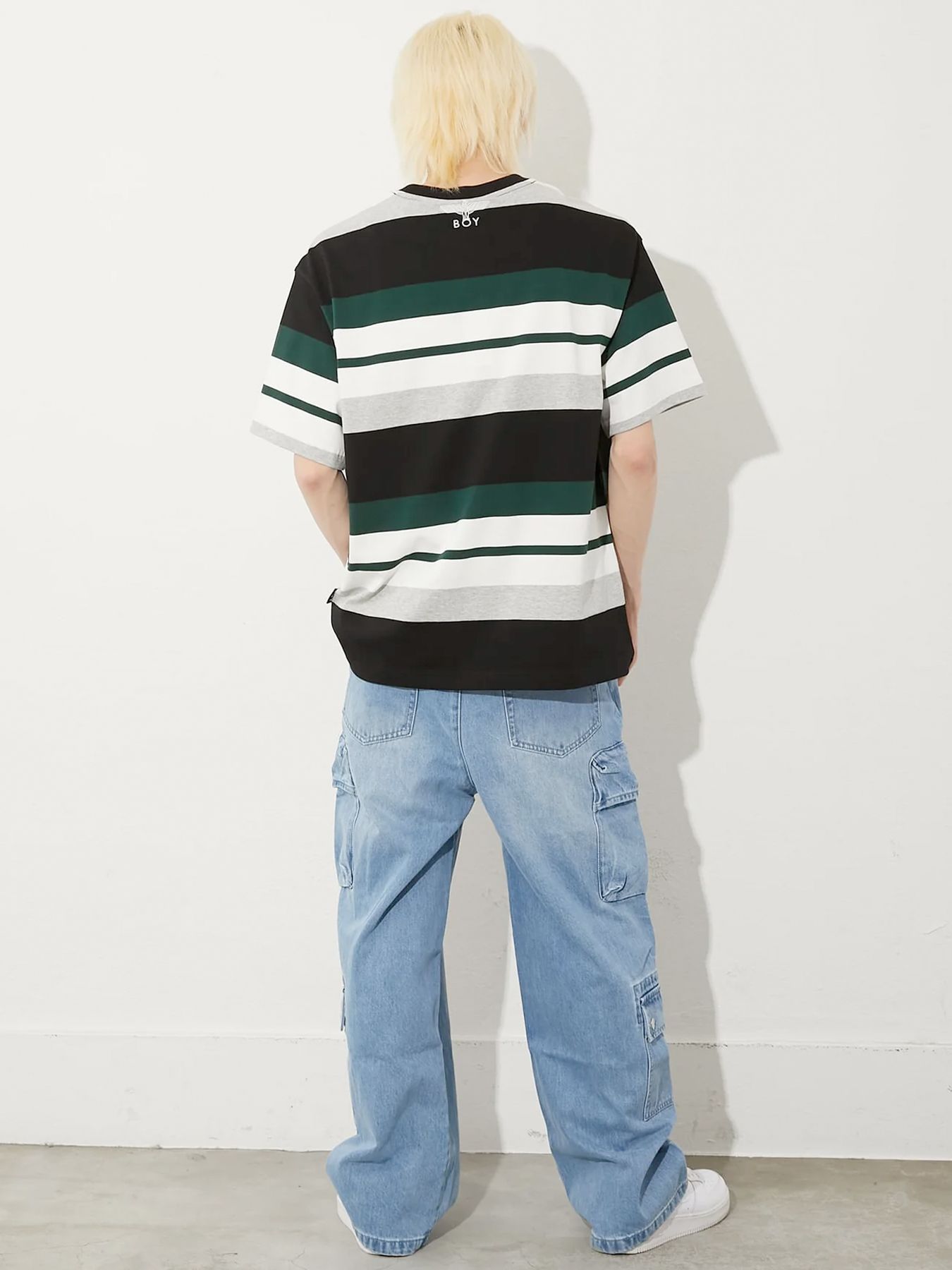 COLLEGE BORDER TEE / カレッジボーダーTシャツ / グリーン