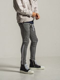 《予約9月1日18時締め》 Audio PANTS  / ラインパンツ / グレー