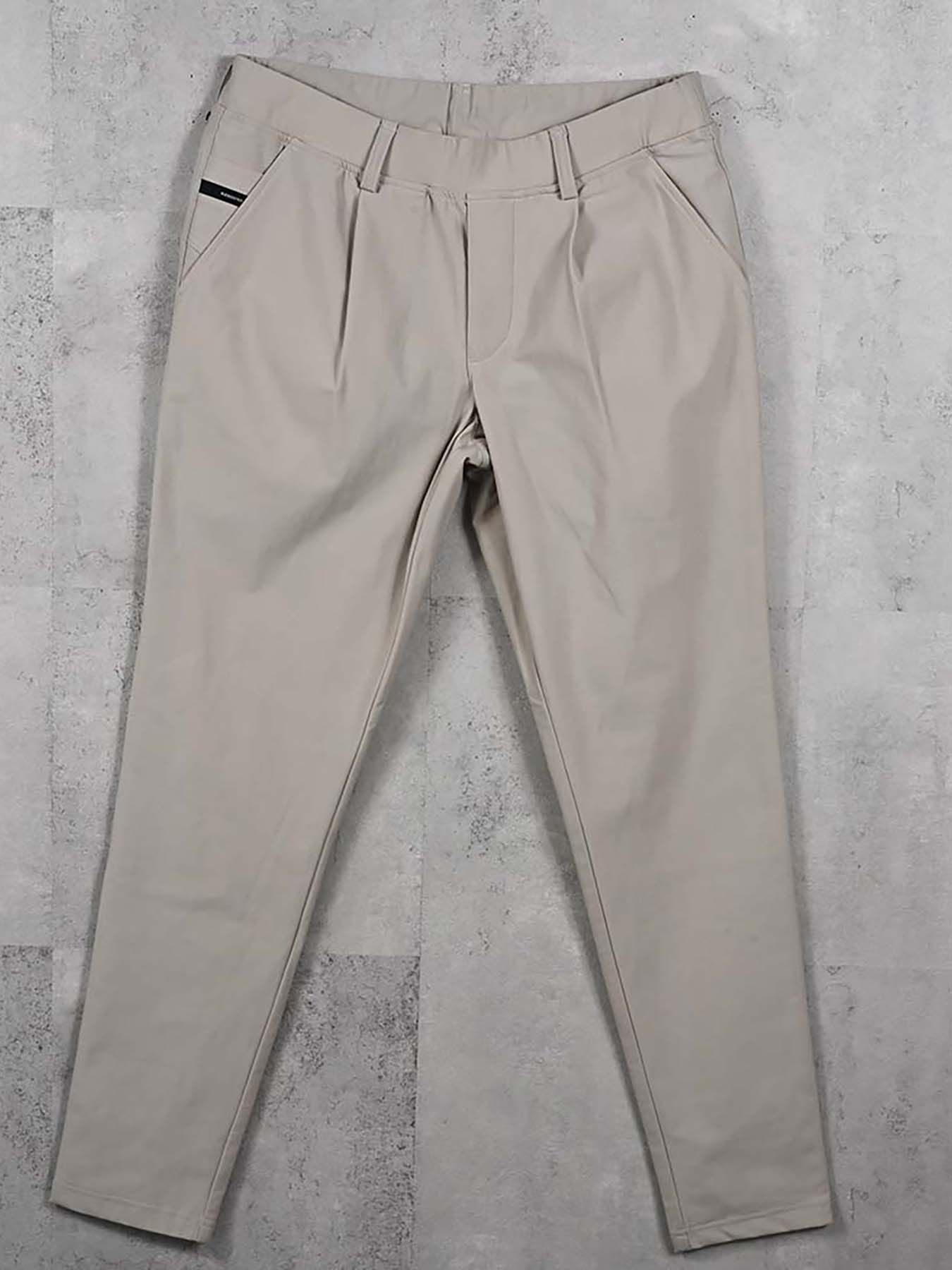 【予約品 8月31日(日) 締切】CHRIS EASY HEAT TUCK PANTS / クリス イージー ヒートタックパンツ / グレージュ