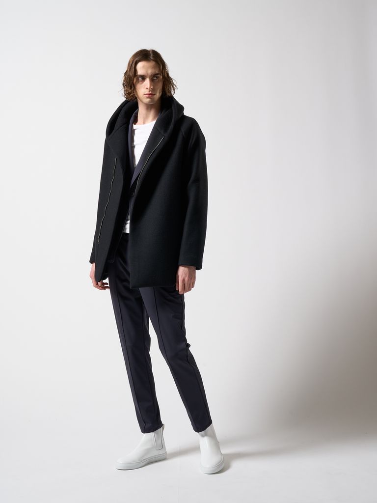 wjk - 【予約品】 zip witch coat / フーデットコート