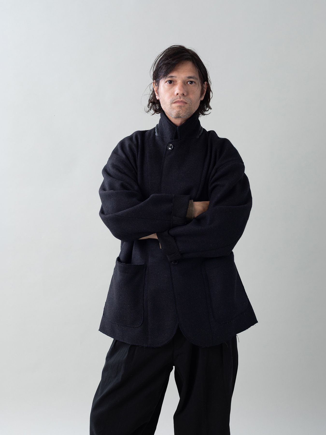 【予約品 5月27日(水) 締切】EDGE-OVERJACKET / オーバージャケット / ネイビー系