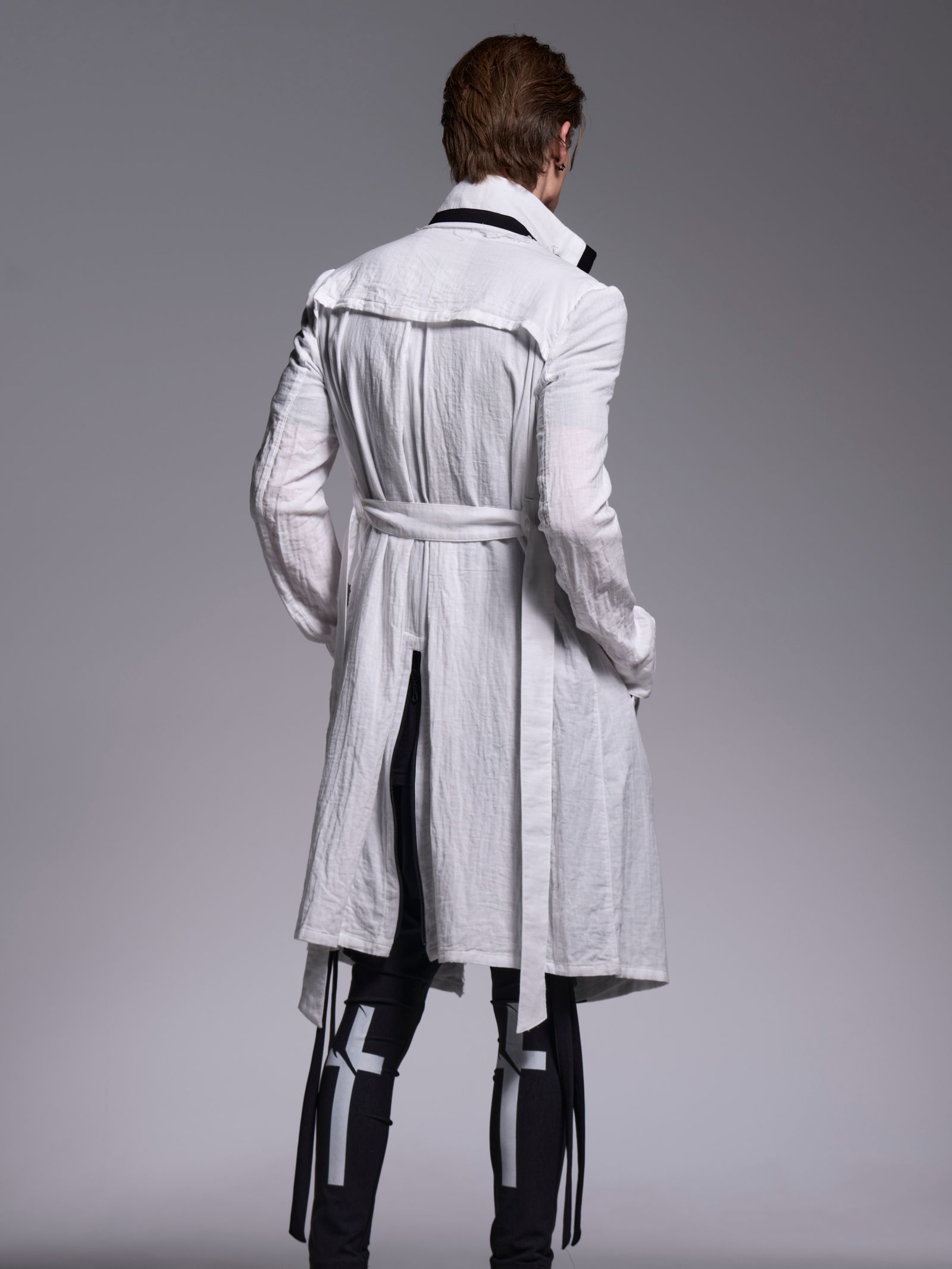 【予約品 1月4日(日) 締切】Gaze Napoleon Coat / ガーゼナポレオンコート / ホワイト