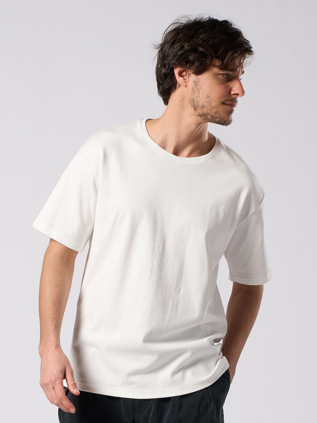 【予約品 1月25日(日) 締切】luxury cotton S/S / ラグジュアリーコットン ショートスリーブ / ホワイト