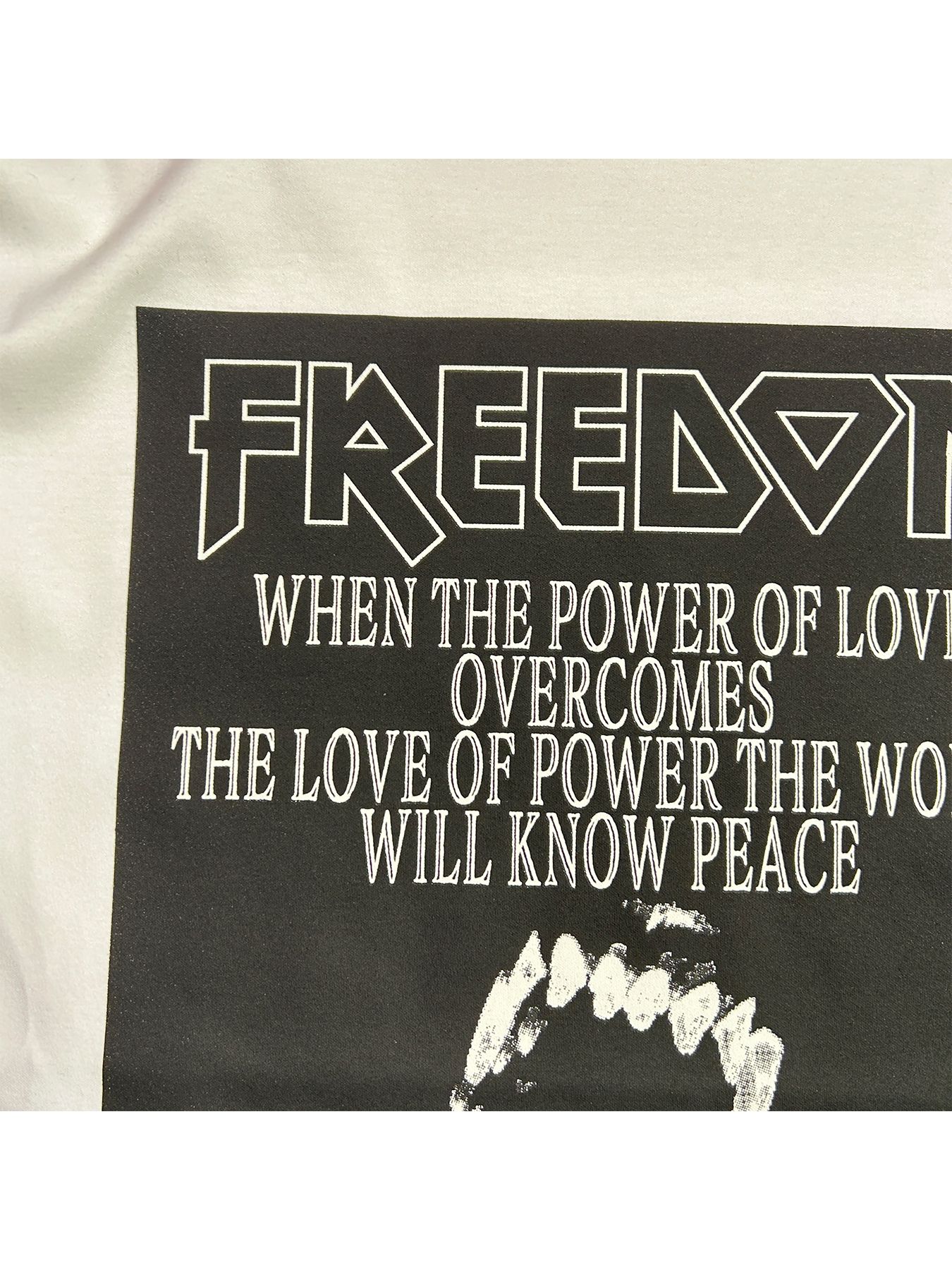 【予約品 】FREEDOM PRINT T / フリーダム プリント  Tシャツ / ホワイト