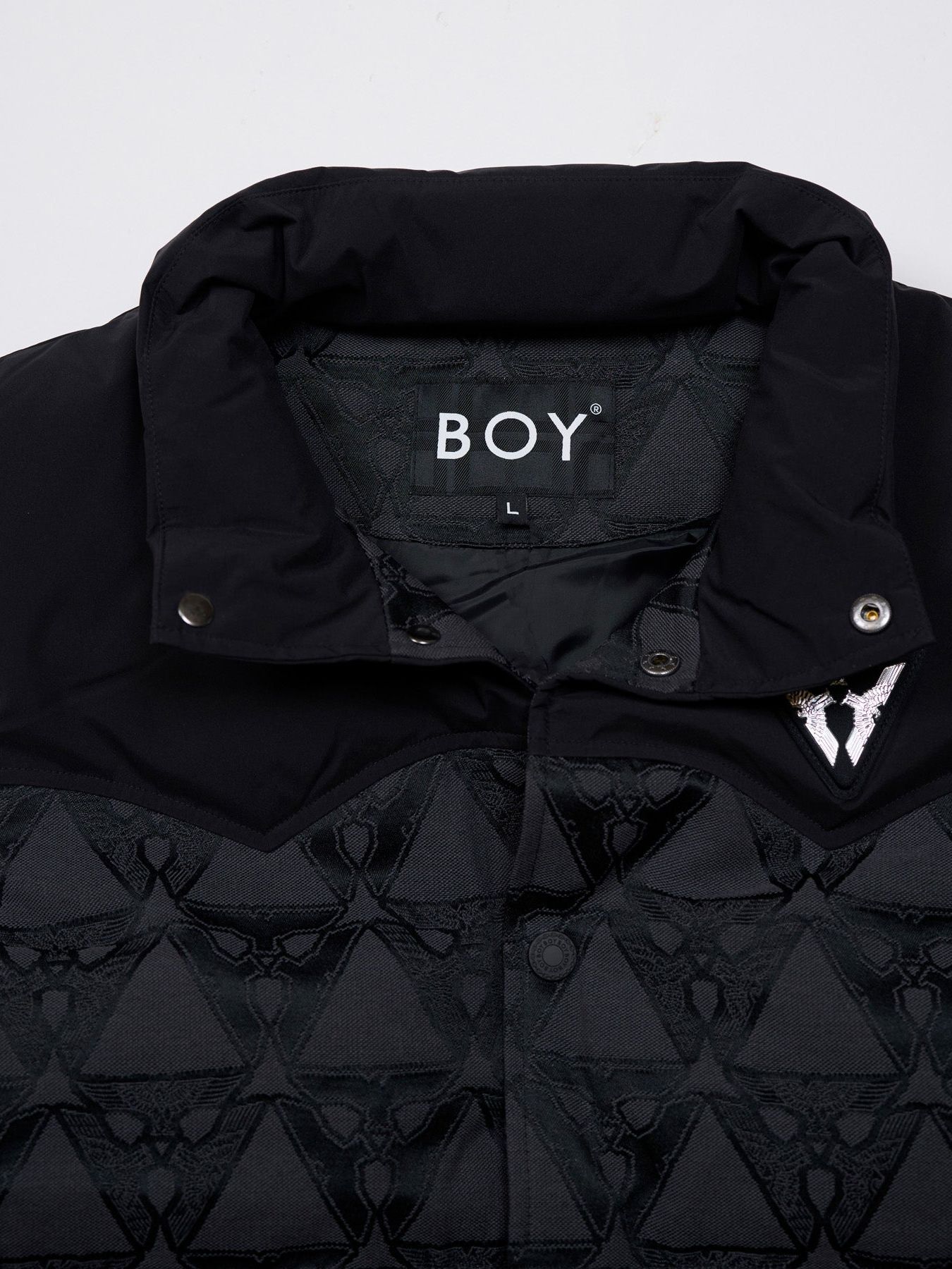 EAGLE "TRIANGLE" JACQUARD DOWN VEST / ダウンベスト / ブラック