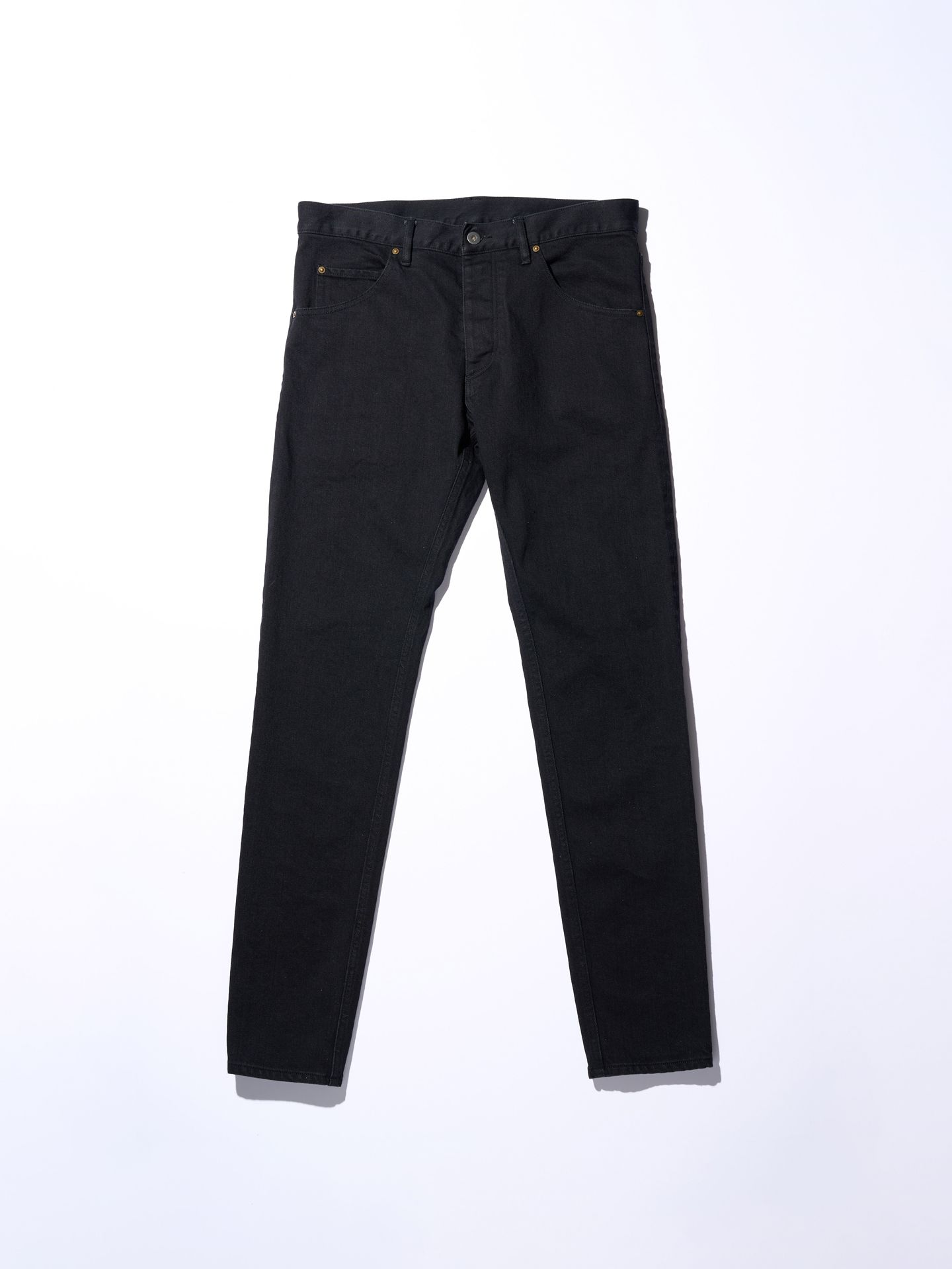 【予約品】 tight straight selvedge denim(OW) / タイトストレートデニム / ブラック