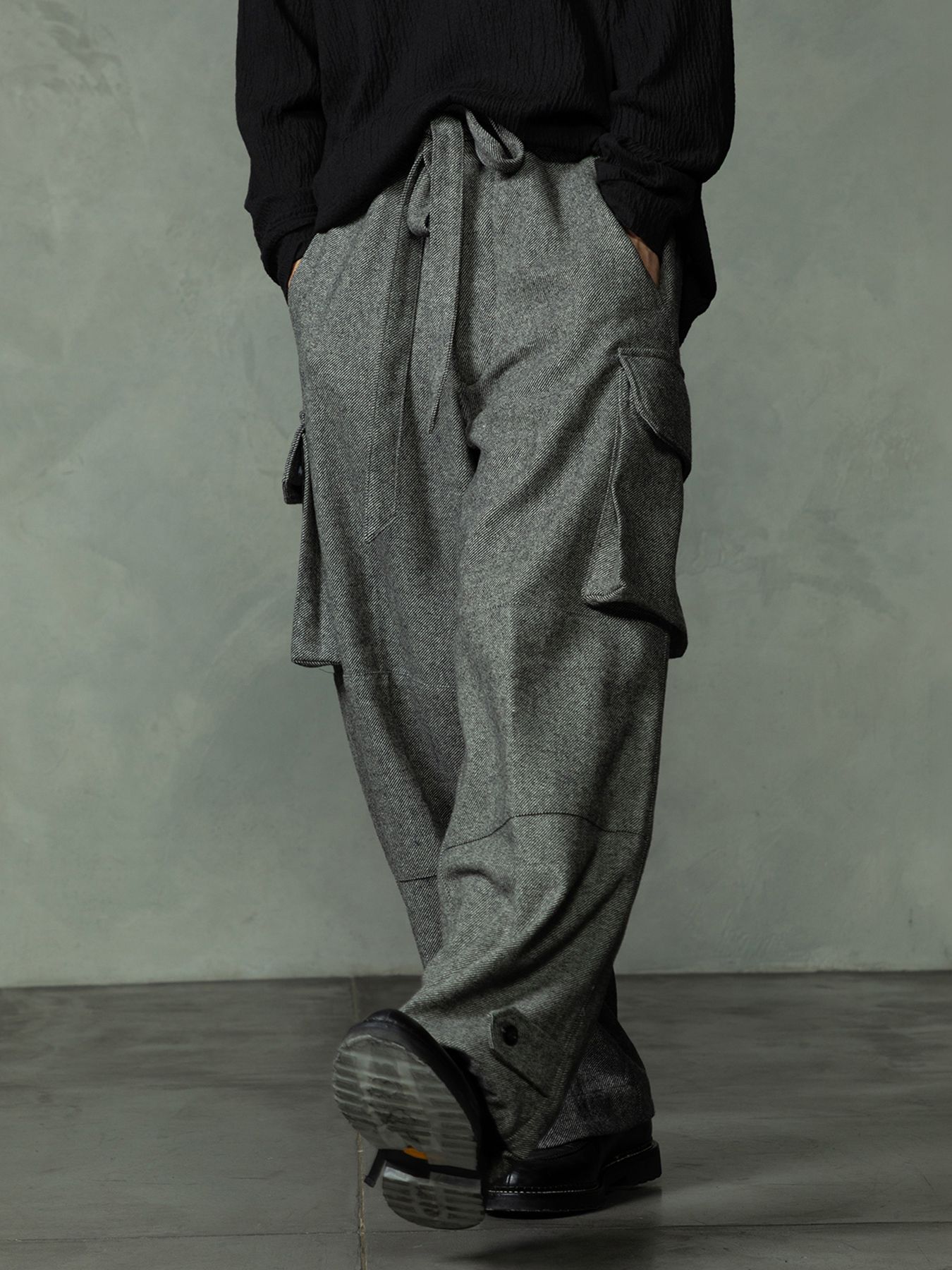 【予約品 7月5日(日) 締切】M47 WOOLTROUSERS / ウールカーゴパンツ / 杢グレー