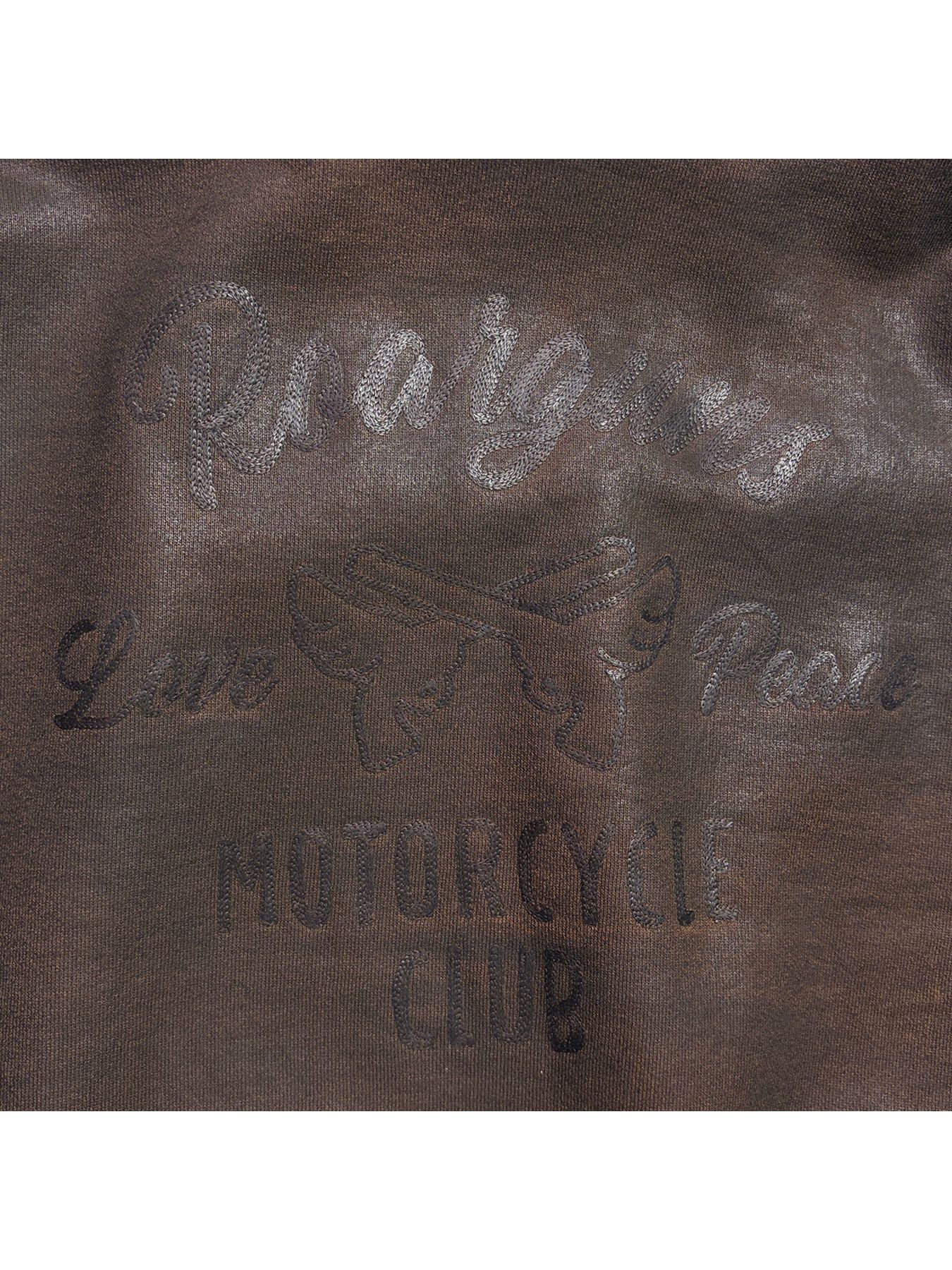 【予約品 3月9日(月) 18:00 締切】FOIL PRINT HOODIE / 箔プリント フーディ  / ブラウン