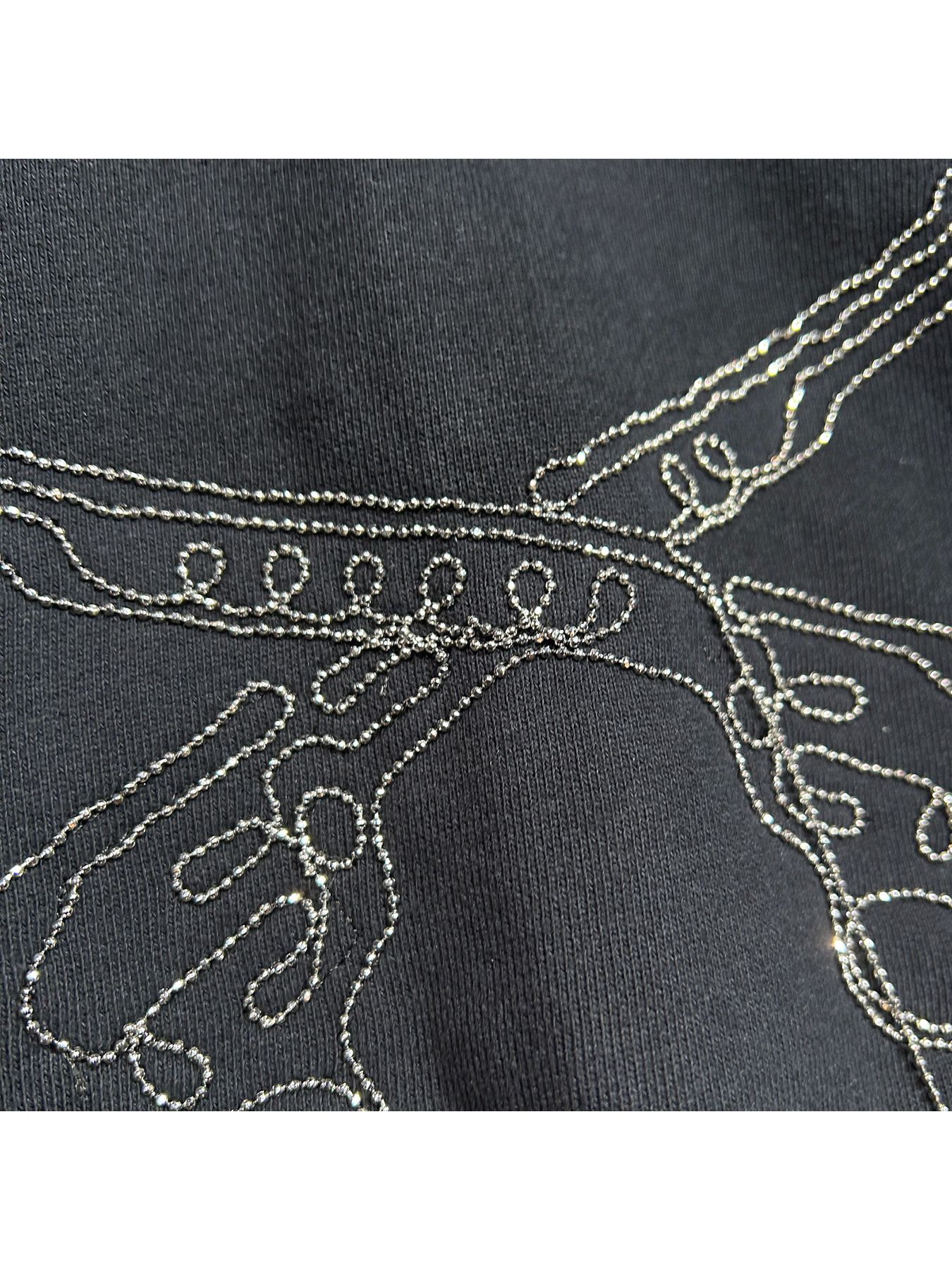 【予約品 8月10日(日) 締切 】WOMENS BALL CHAIN HOODIE / ボールチェーン フーディー / ブラック