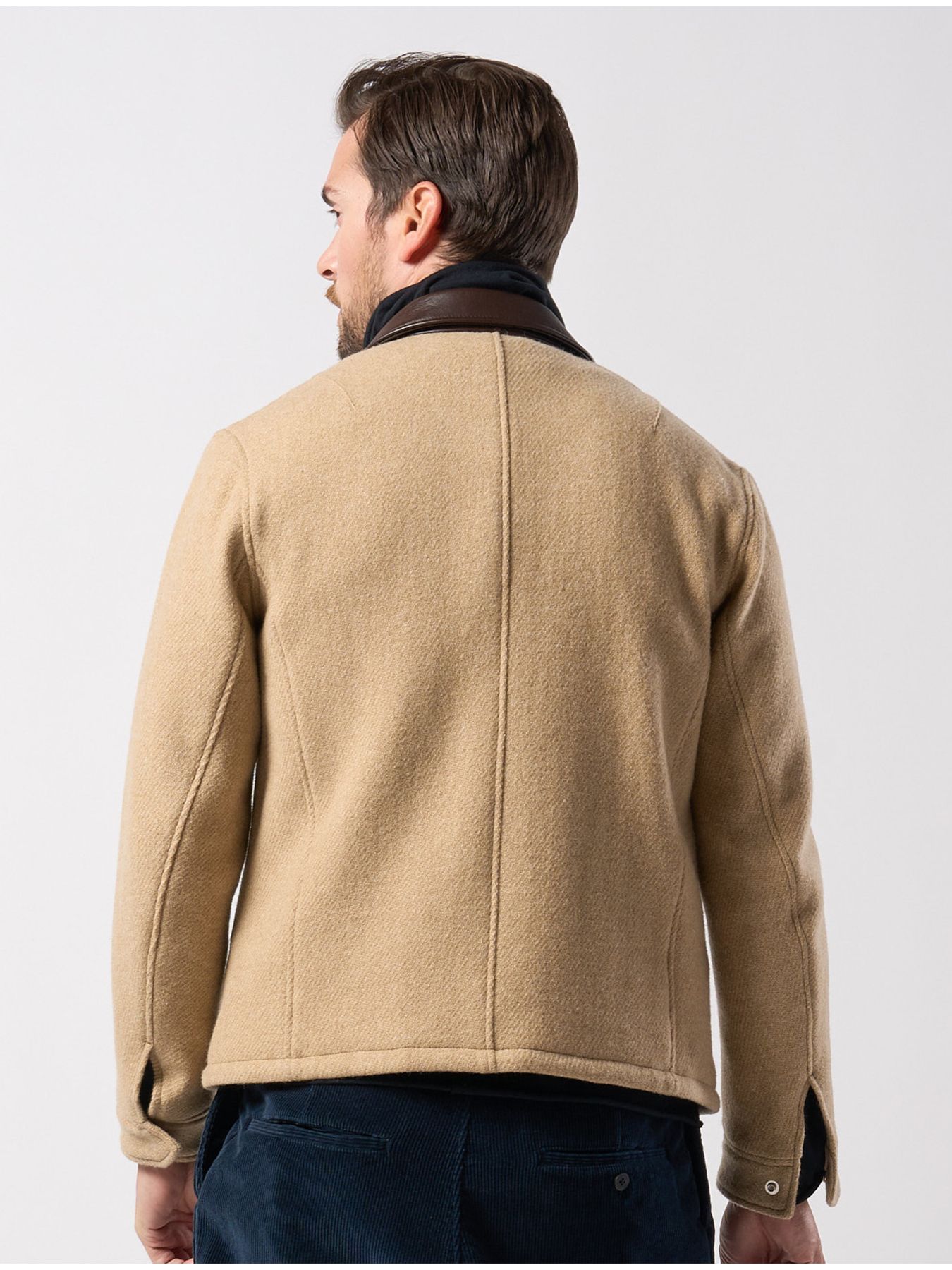 【予約品 】classical tweed zip blouson / クラシックツイード ジップブルゾン / ベージュ