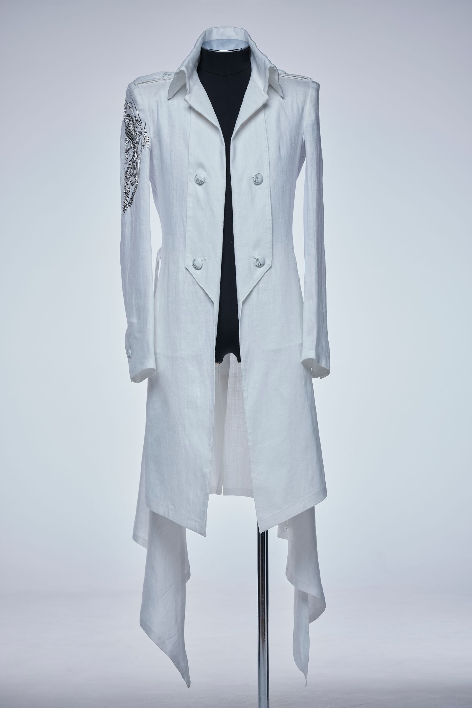 《予約品》 SGZ Costume Hemp Flare Napoleon Jacket ジャケット / White 【THE ONENESS】 7月入荷予定