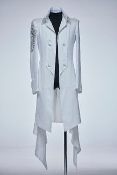 《予約品》 SGZ Costume Hemp Flare Napoleon Jacket ジャケット / White 【THE ONENESS】 7月入荷予定