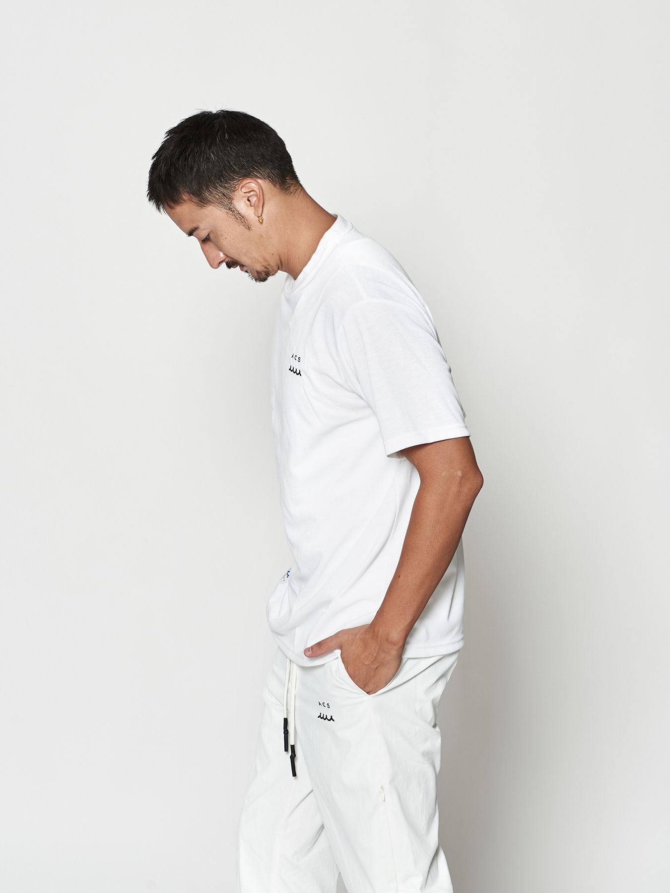 【予約品 10月9日(木) 締切】muta Ventilation Tee / Tシャツ / ホワイト【Acanthus × muta MARINE】