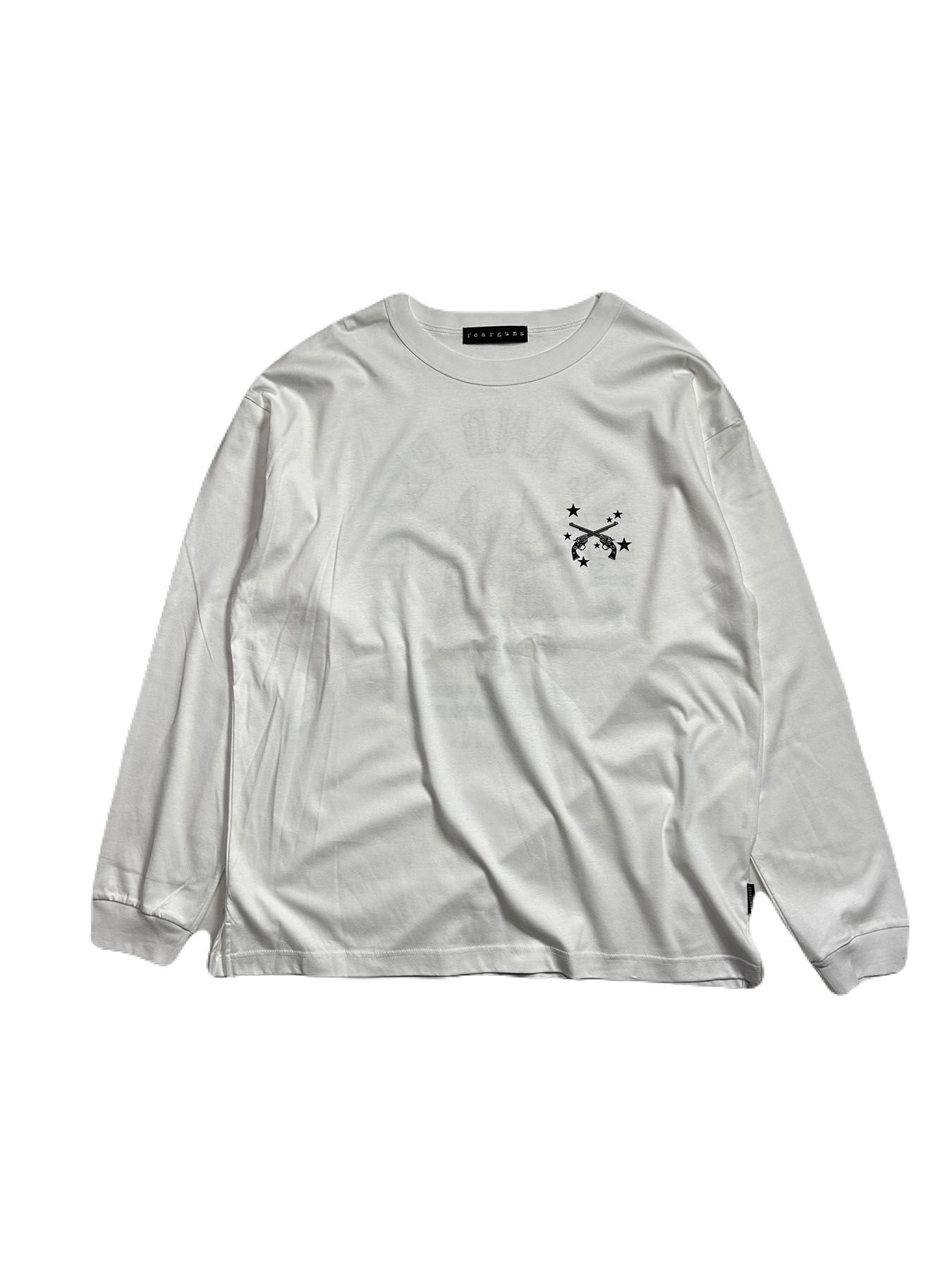 【予約品 8月10日(日) 締切 】ANGEL CROSSGUN L/S T / エンジェル クロスガン ロングスリーブ Tシャツ / ホワイト