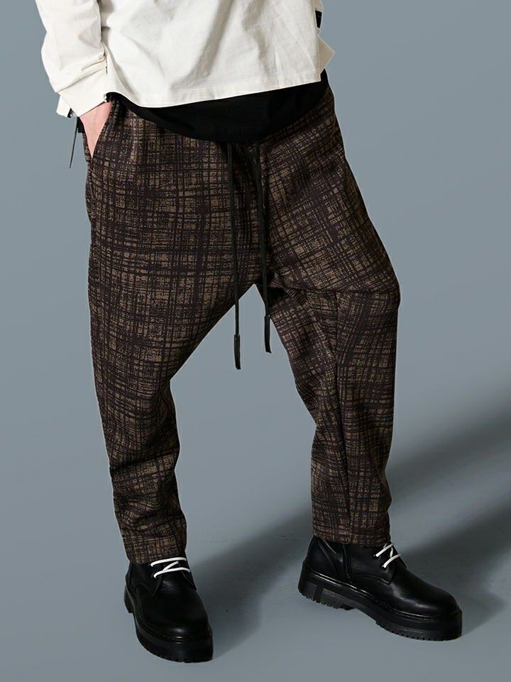 PRINT SAROUEL PANTS  / パンツ / モカチャコール