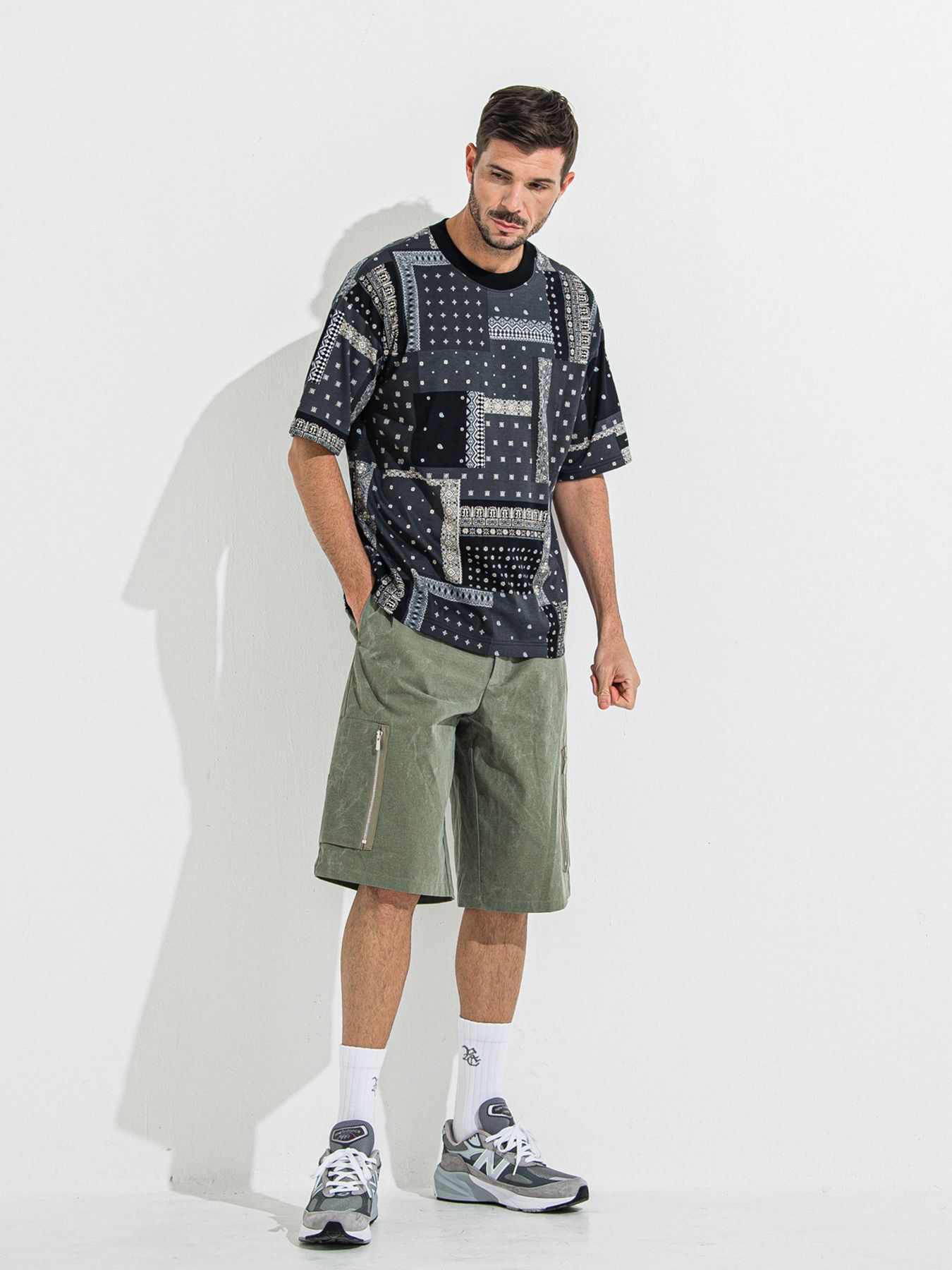 【予約品 】DAVID CARGO HALF PANTS / デヴィッドカーゴハーフパンツ / ヴィンテージカーキ