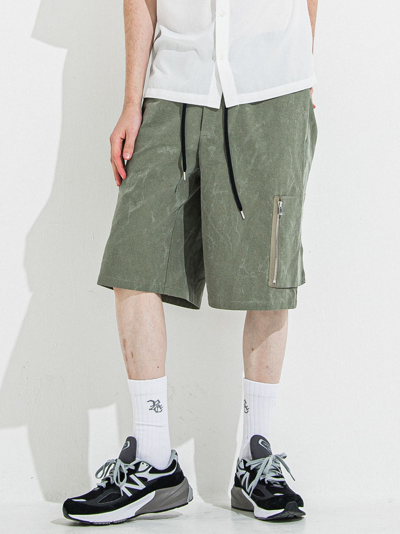 【予約品 】DAVID CARGO HALF PANTS / デヴィッドカーゴハーフパンツ / ヴィンテージカーキ