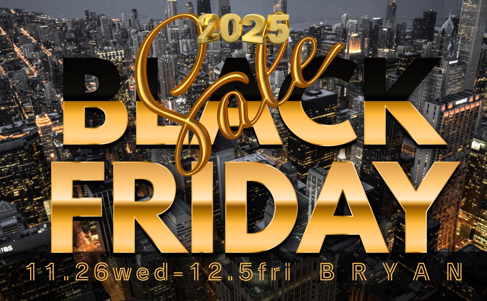 年に一度のBLACK FRIDAY SALE開催 今が狙い目！