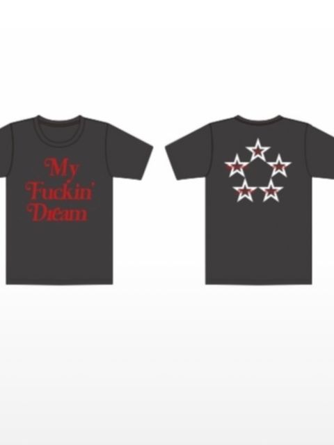 【予約先着】M / t-shirts (My Fuckin' Dream)ブラック  【M】7月下旬