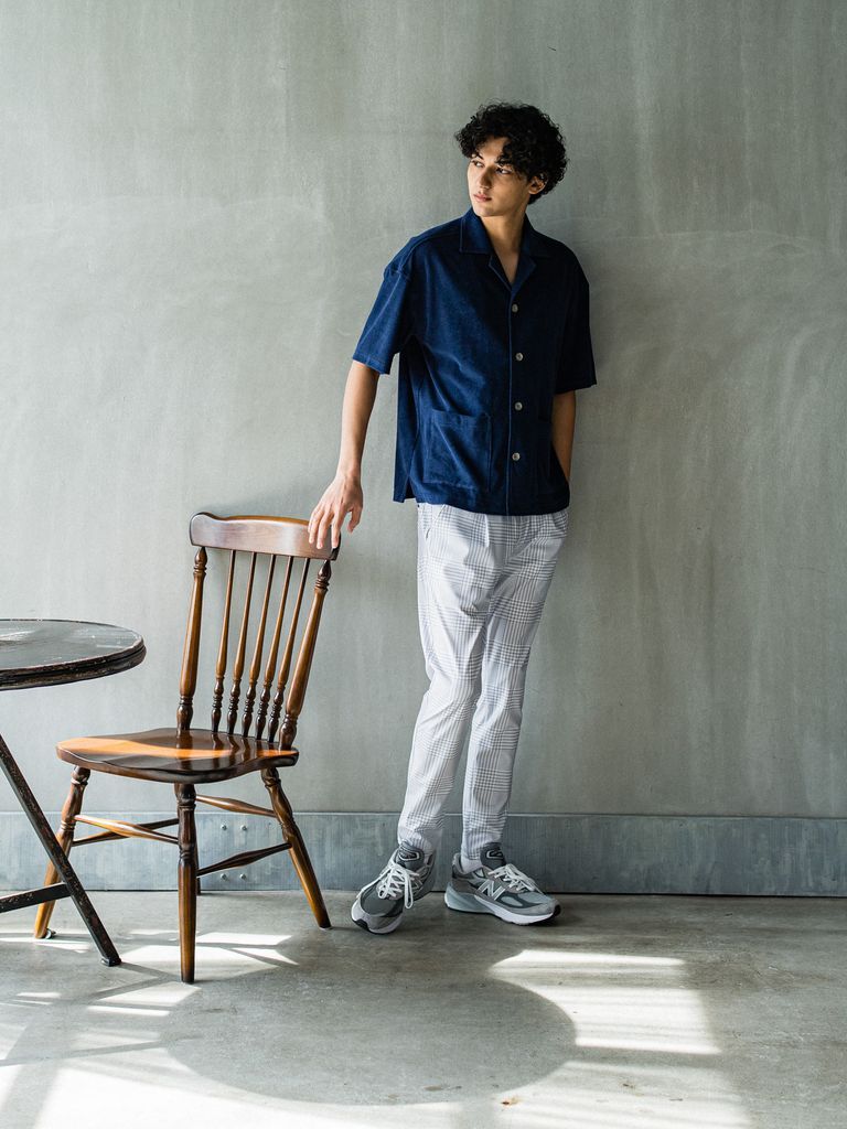 《予約品3月3日18：00締め》 PILE BEACH SHIRTS / パイルシャツ / ネイビー