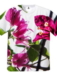 《予約・受注品》ブーゲンビリア -B ドライTシャツ 白ベース 【tenbo】納期大人S~XL キッズ120～160 サイズ