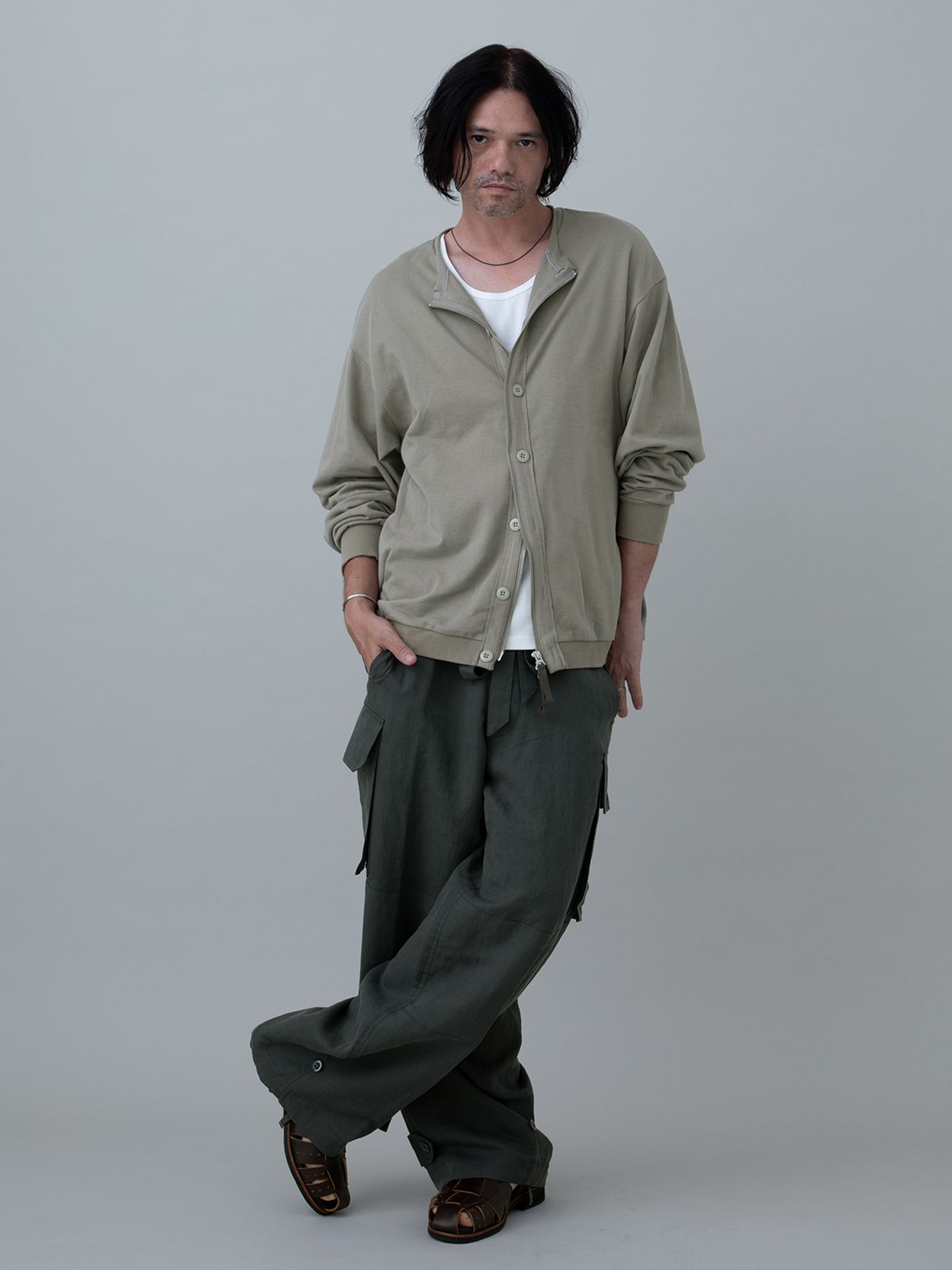 【予約品 10月26日(日) 締切】LINERCARDE / カーディガン / GRAY