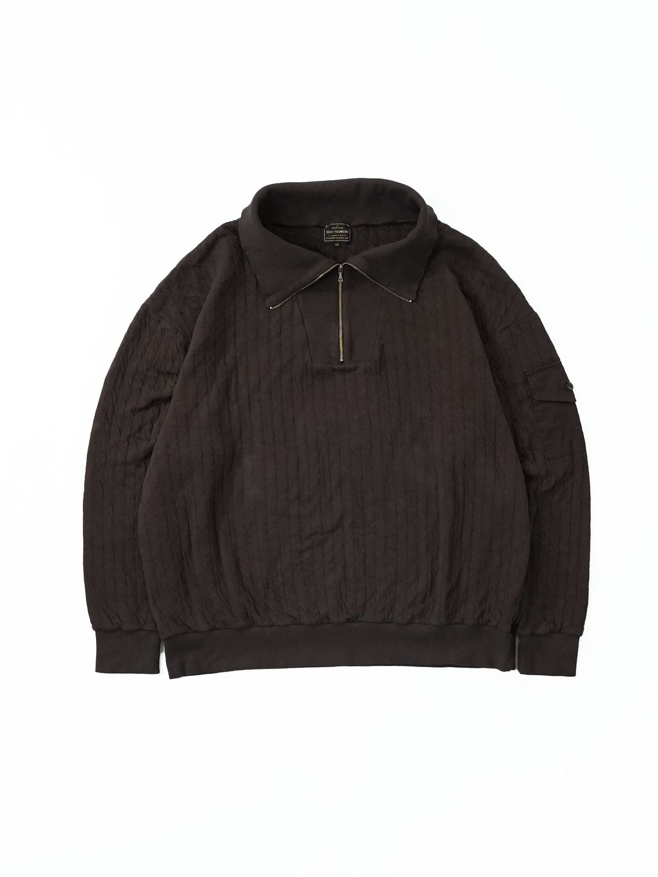【予約品】 LAYERWARM / ZIPポロ / ダークブラウン