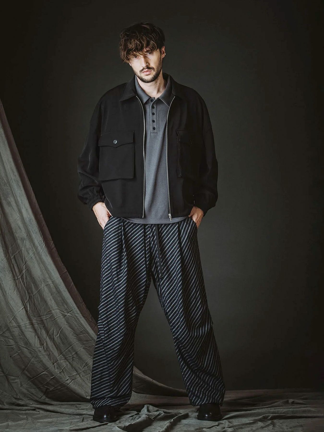 WポケットZIP-BLZ / ブラック【NO ID.】