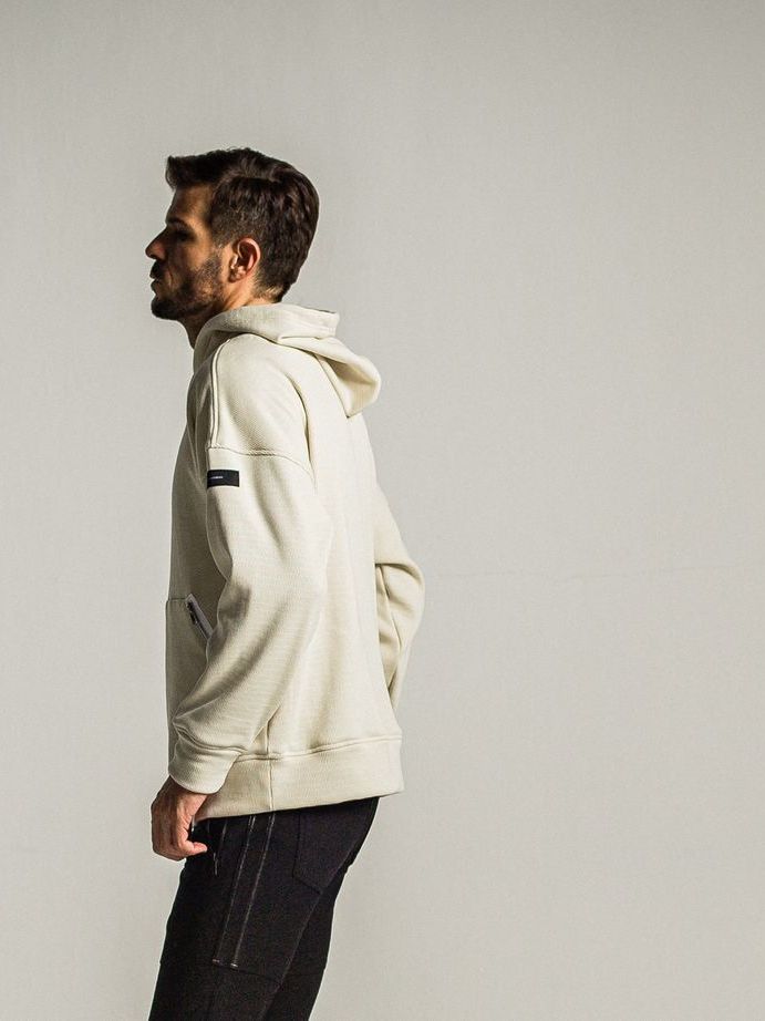 《予約9月1日18時締め》 shaggy fleece thermal pullover hoodie  / プルオーバーパーカー / オフホワイト