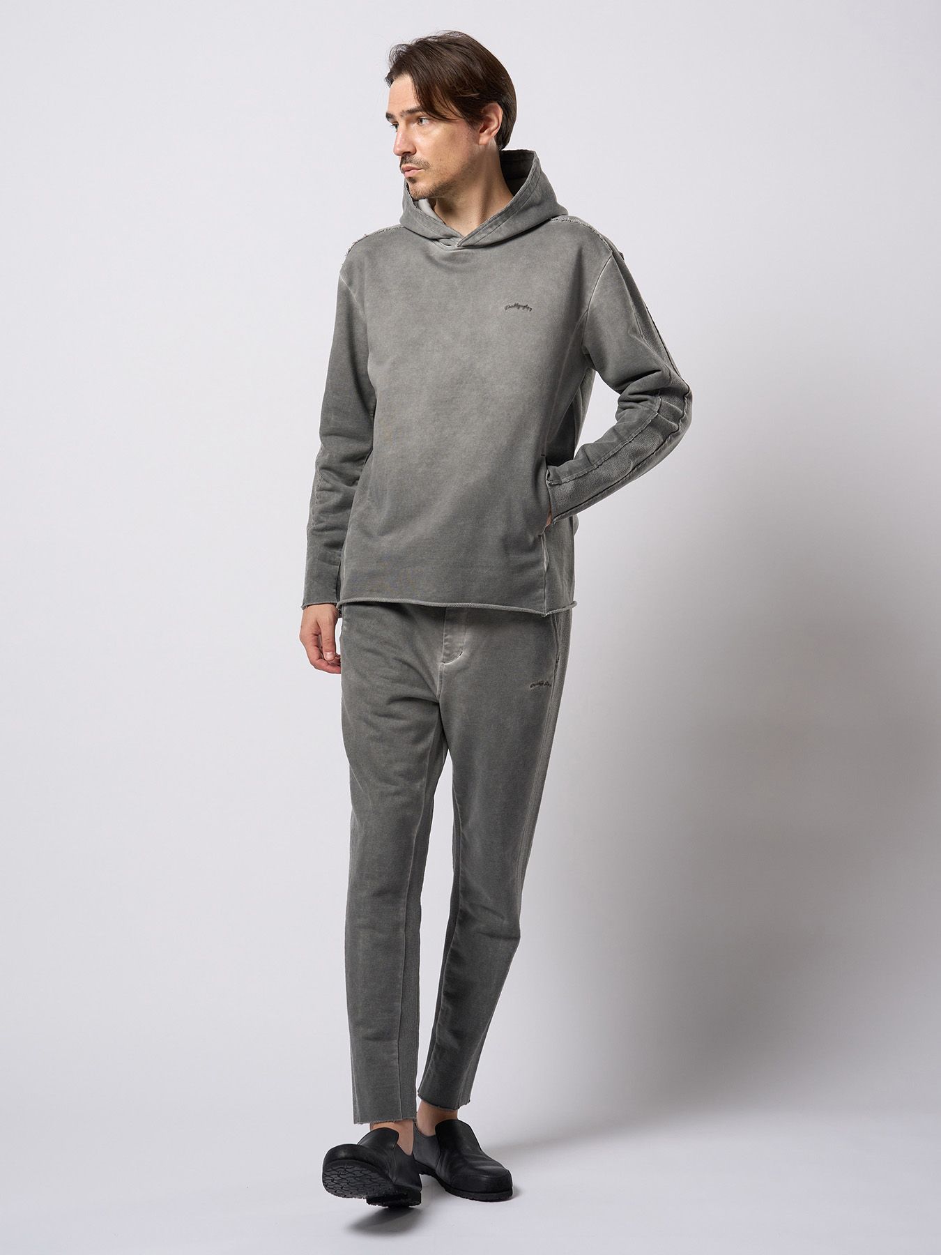 【予約品 9月23日(火) 締切】cut-off sweat pants / カットオフ スウェットパンツ / ダークグレー