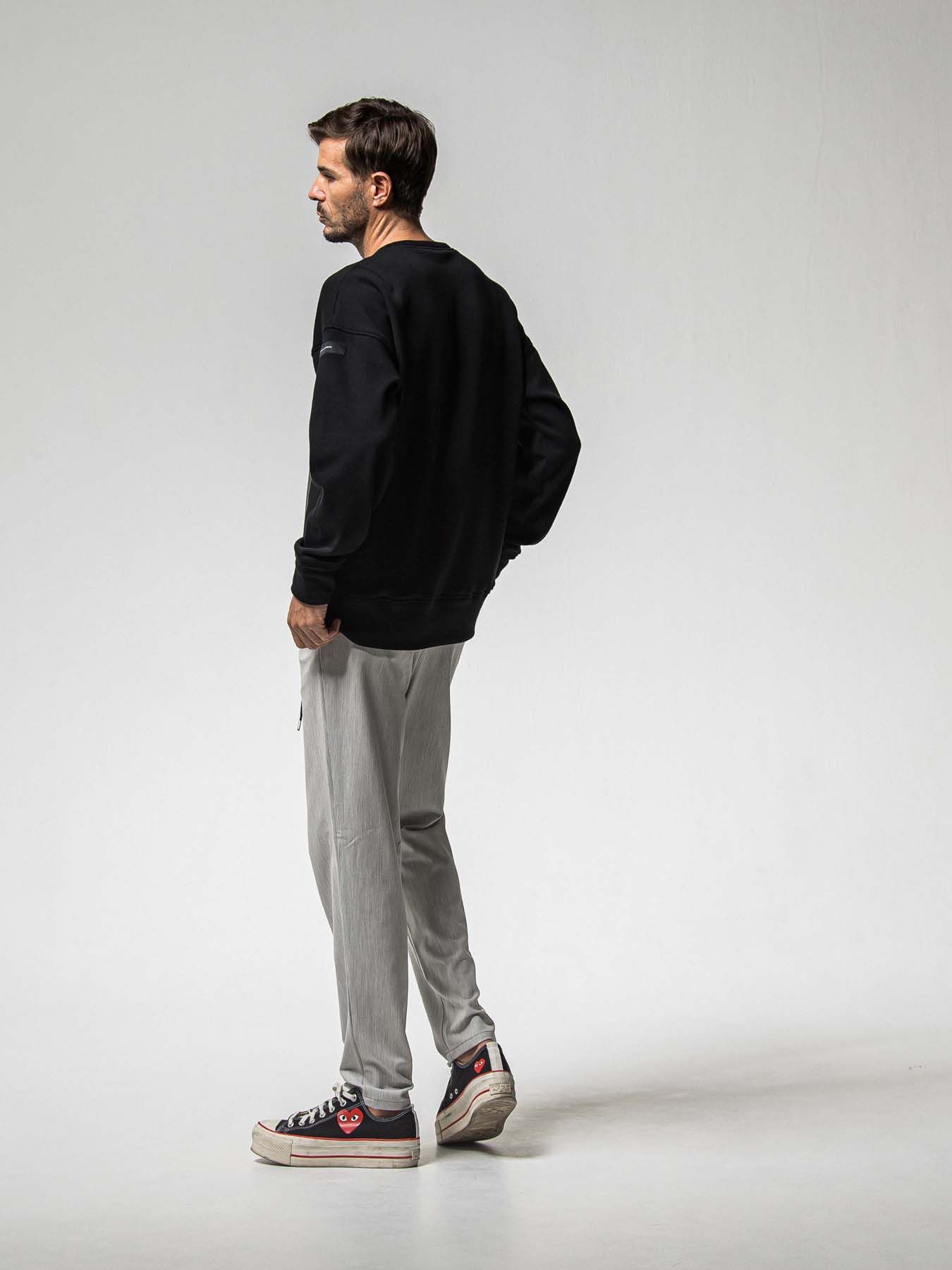 【予約品 8月31日(日) 締切】FRIDAY OLD COVER VEROURS FLEECE TRAINER / FRIDAYコラボ オールドカバー ベロアフリース トレーナー / ブラック