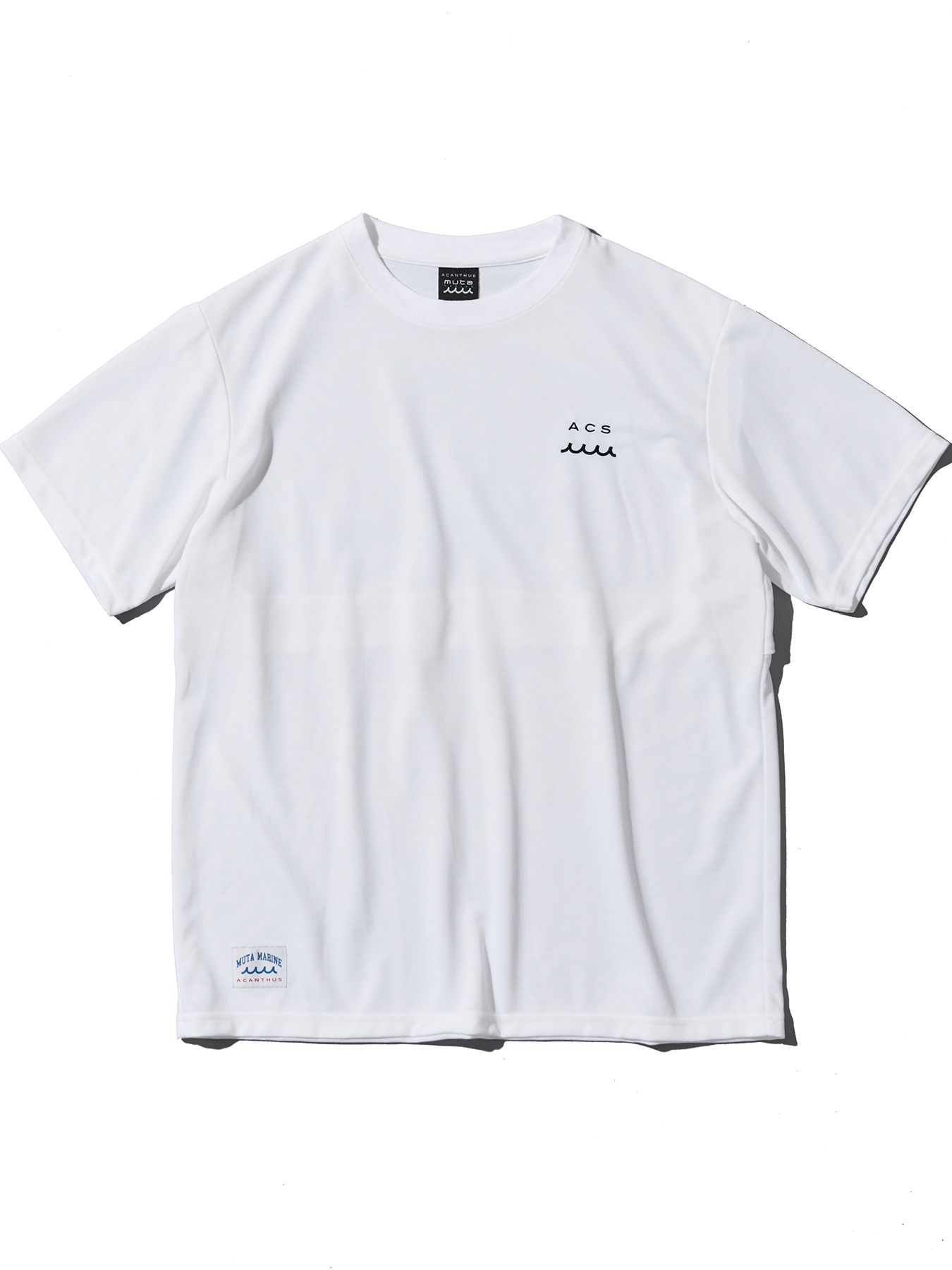 【予約品 10月9日(木) 締切】muta Ventilation Tee / Tシャツ / ホワイト【Acanthus × muta MARINE】