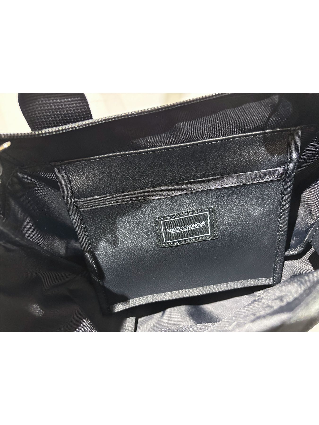 Tiphanie Shoulder Bag / ブラック×ブルー【メゾンオノレ パリ / MAISON HONORE PARIS】