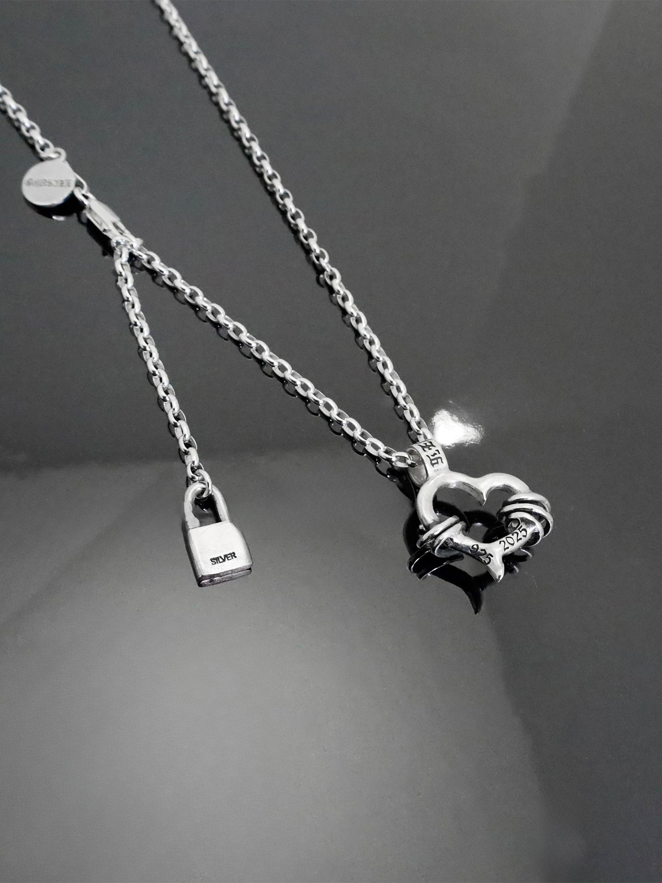 《受注生産》THORNY HEART [SMALL] #1 NECKLACE with GODSIZE® I.D. TAG / ソーニーハート S #1ネックレス ゴッドサイズ® I.D.タグ / 注文から2～4週間後入荷予定