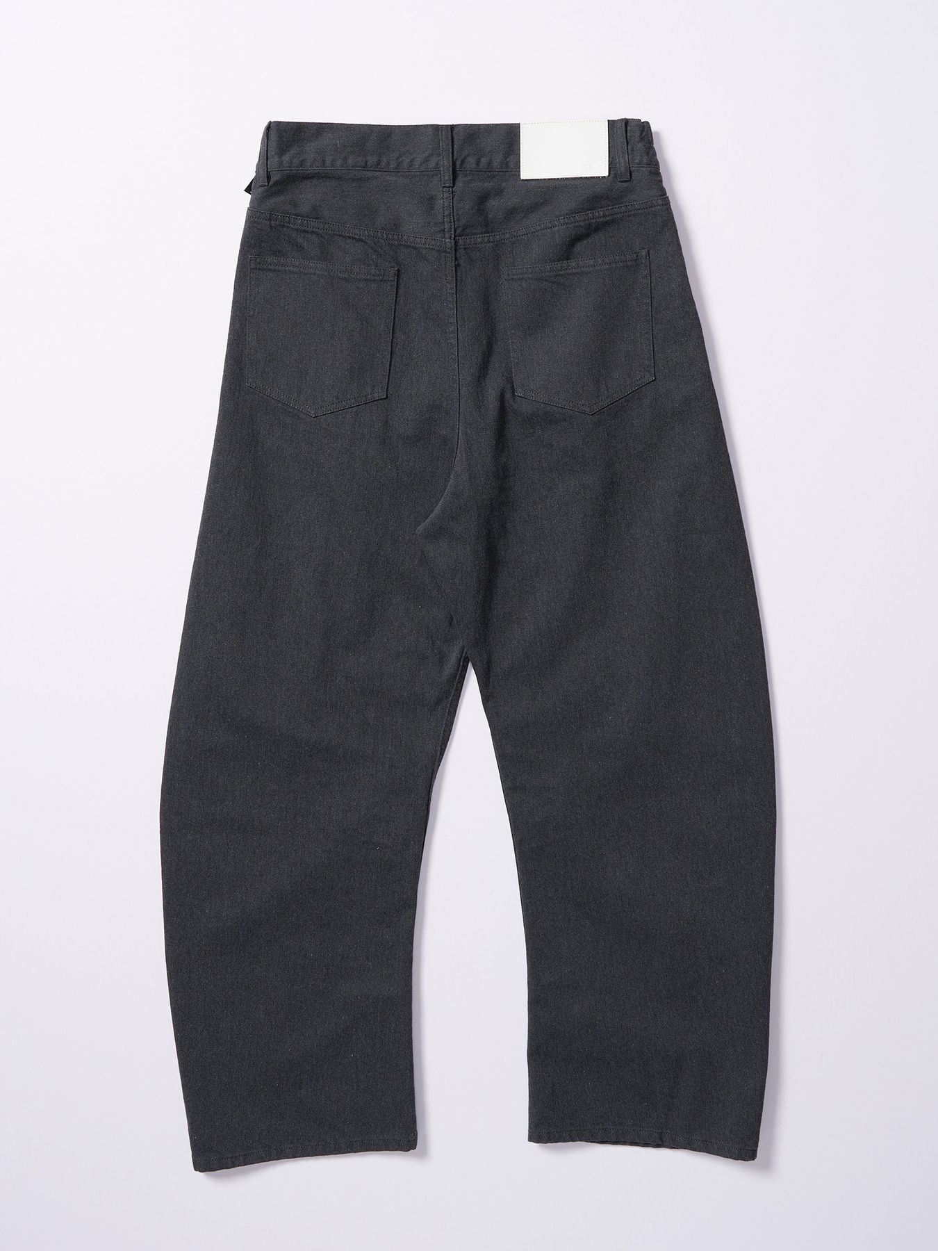 【予約品 4月19日(日) 18時締切】wide banana denim(OW)  / ワイドバナナデニム ワンウォッシュ / ダストチャコール