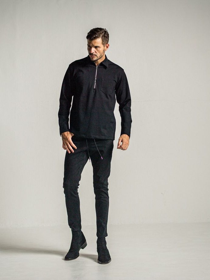 《予約9月1日18時締め》 MICK DENIM JERSEY  / ジャージデニム / ブラック