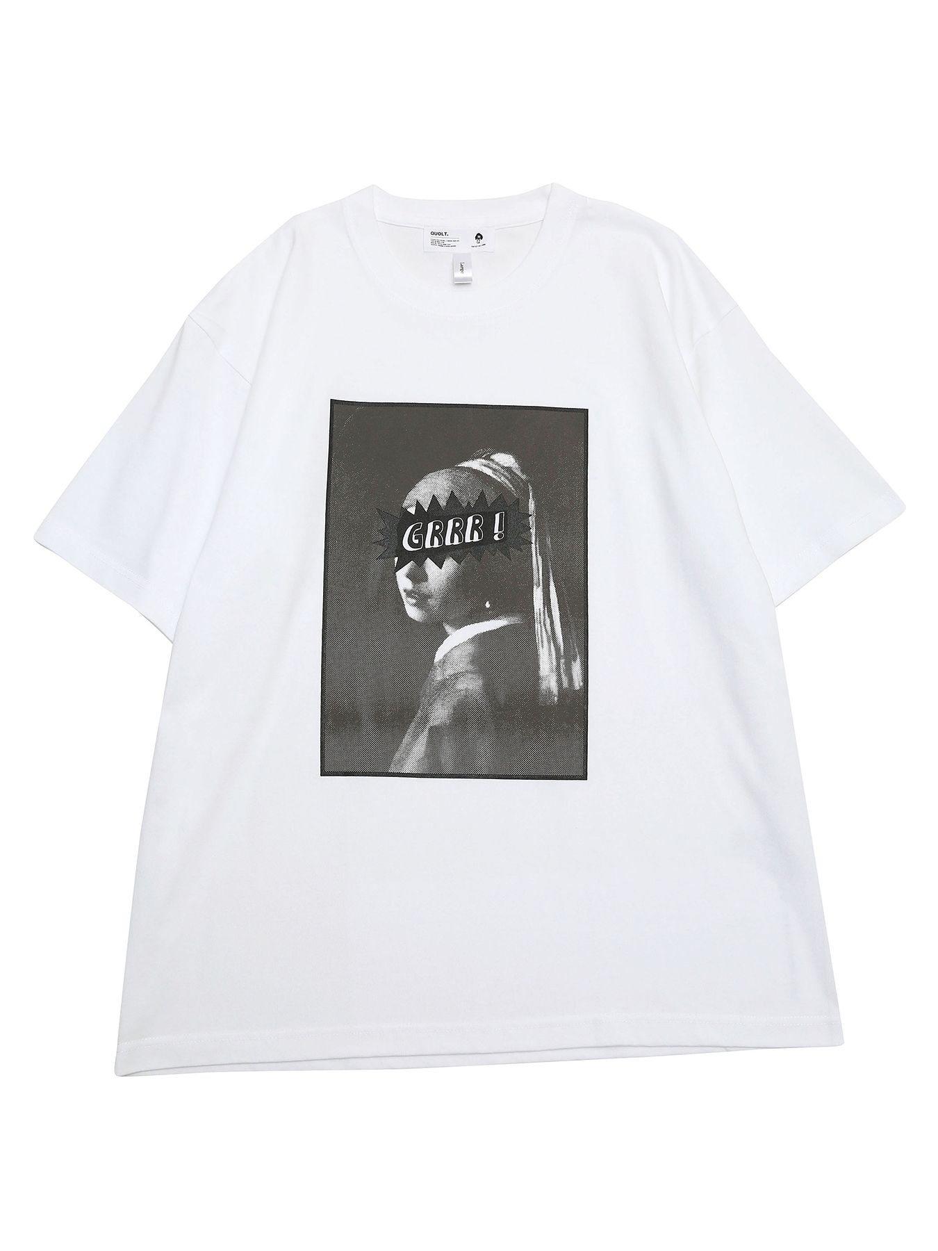 GRRR TEE / プリントTシャツ / ホワイト【QUOLT】
