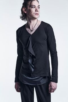 《予約品》 LayeredFrillT-Shirts Jersey / Black&Black 【kiryuyrik】 6月入荷予定