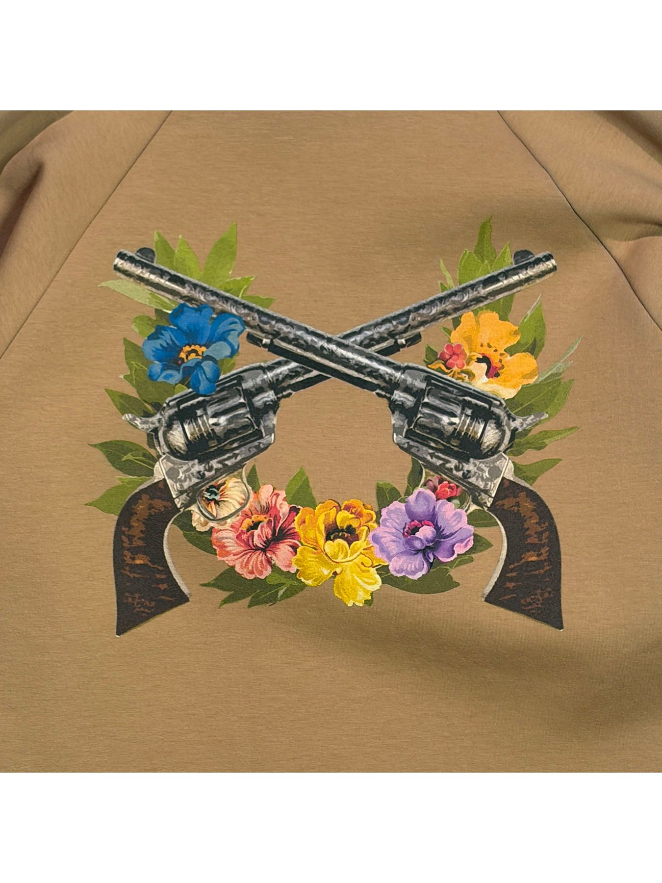 【予約品 3月9日(月) 18:00 締切】FLOWER PRINT SWEAT / フラワープリント スウェット / ベージュ