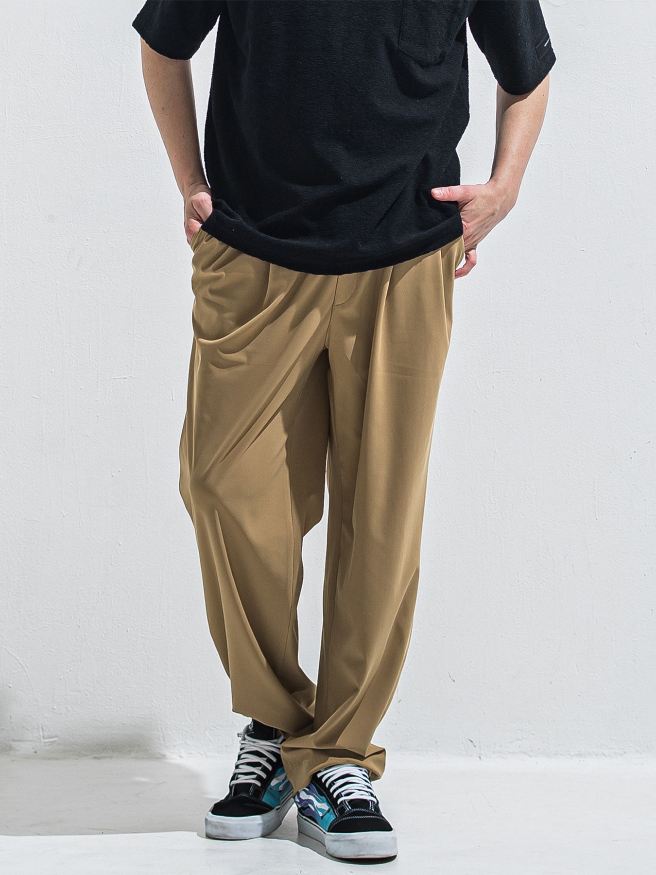 【予約品 2月15日(日) 18:00 締切】BEN PANTS / ワイドルーズパンツ / ブラウン