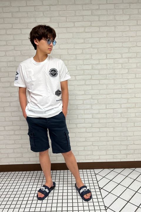 ショートパンツに合うTシャツコーデ.3