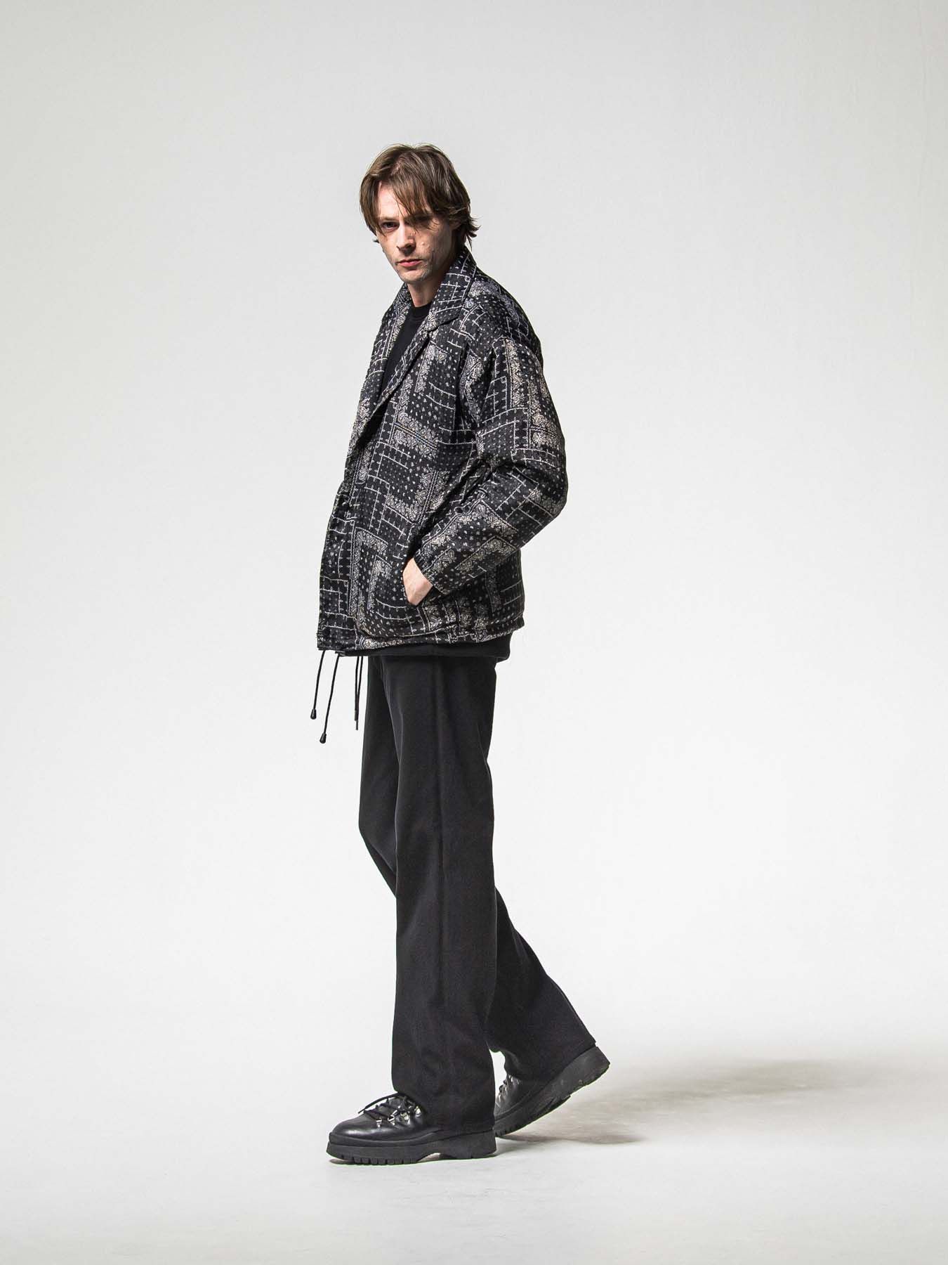 【予約品 8月31日(日) 締切】FUR COACH JK / ファーコーチジャケット / ペイズリーブラック