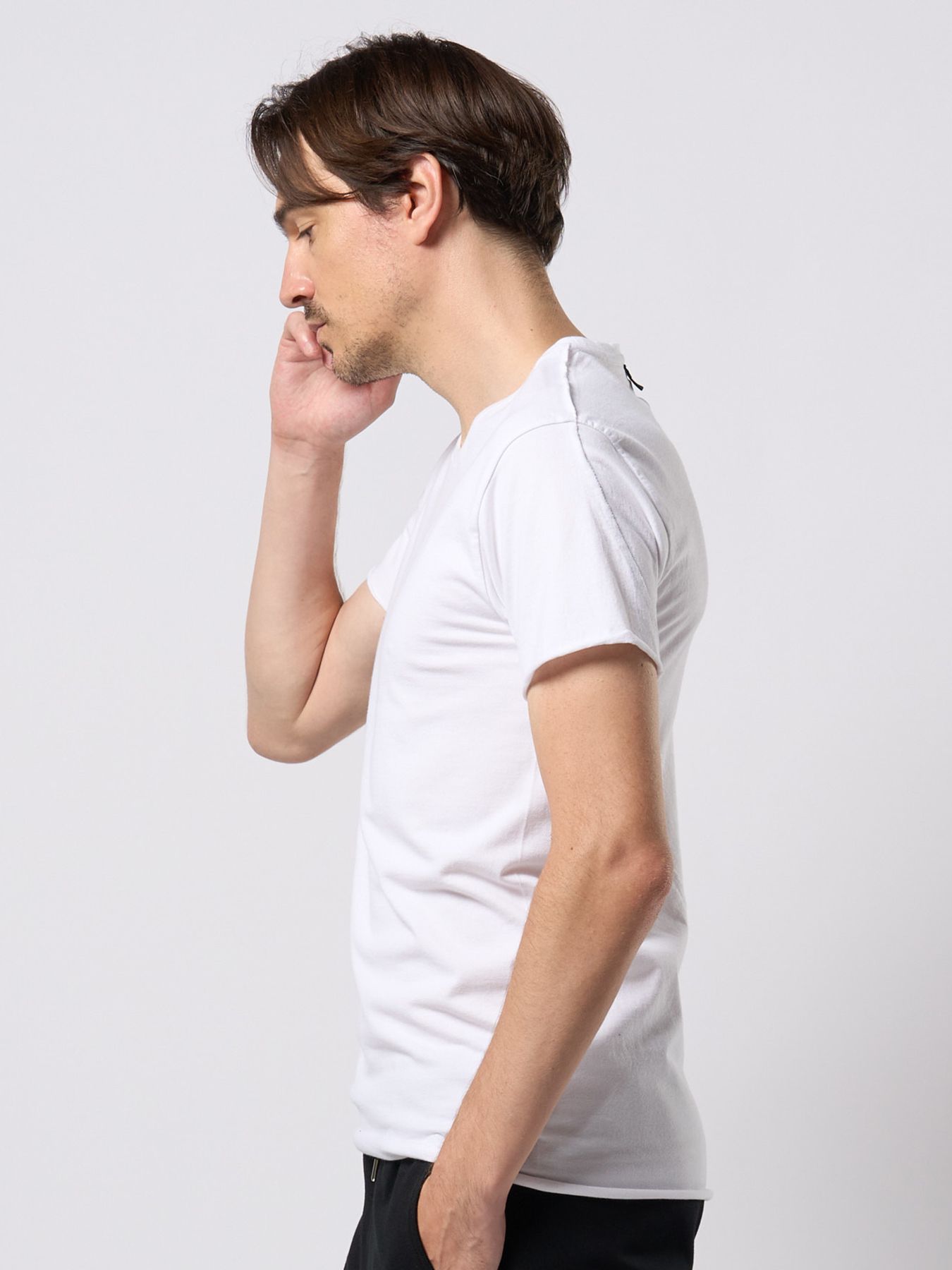 【予約品 9月23日(火) 締切】cut-off crew-neck S/S / カットオフ クルーネック ショートスリーブ / ホワイト