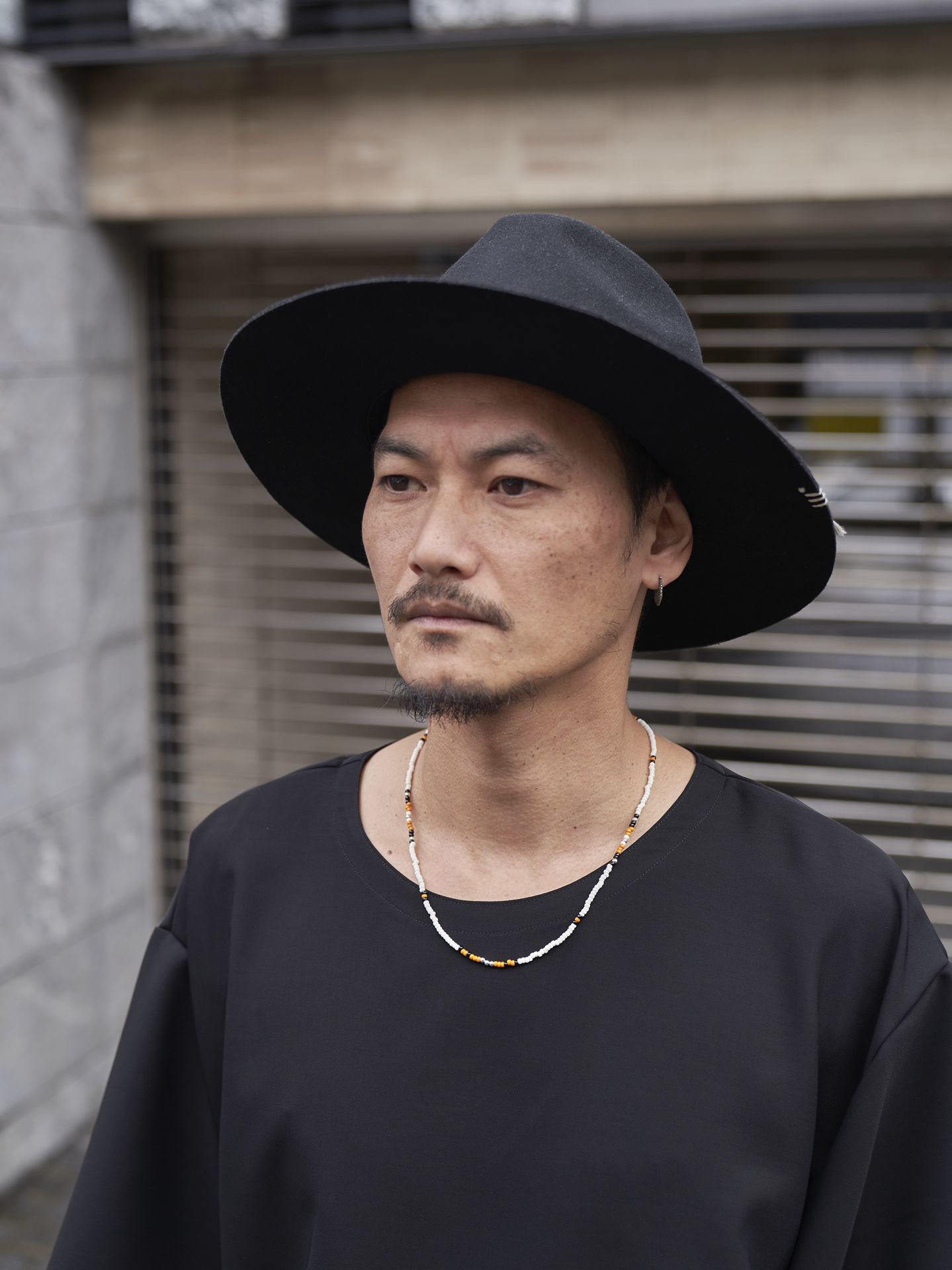 《予約品》 SILVER BEADS MIX NECKLAC / ネックレス / オレンジ 【Iroquois.SENTI】