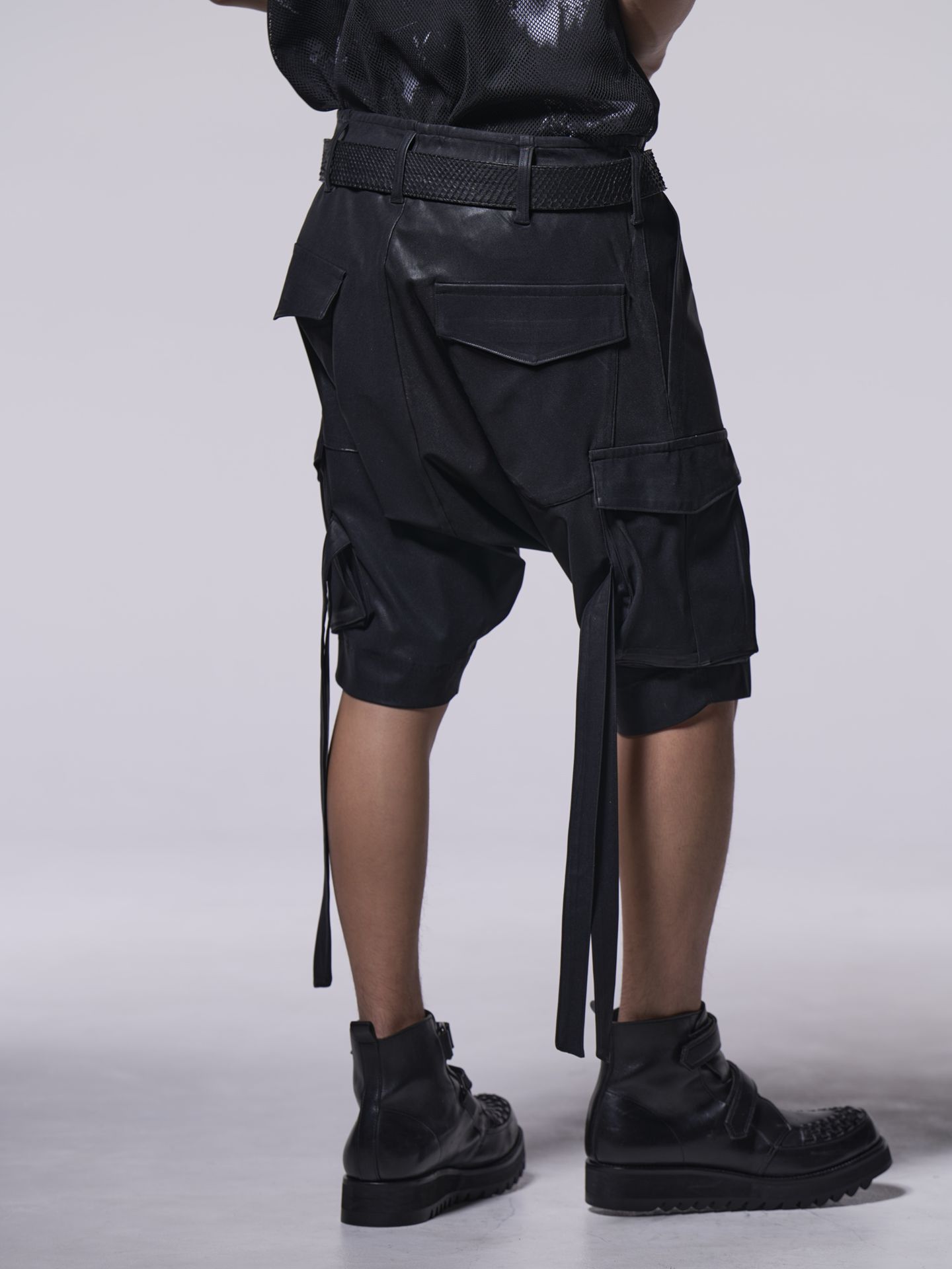 《予約品》 SarouelShortCargo / サルエルショートカーゴ / ブラック・コーティング