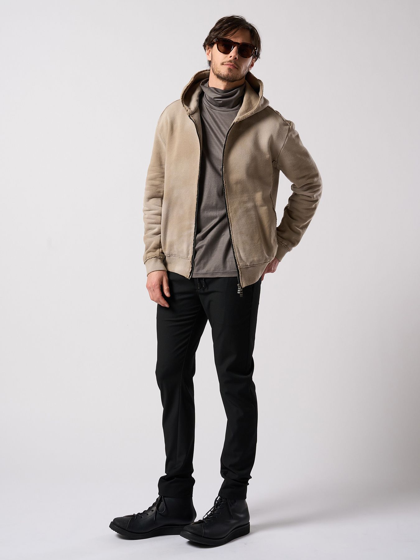 【予約品 4月19日(日) 18時締切】fade zip-up hoodie / フェード ジップアップ フーディー / フェードベージュ